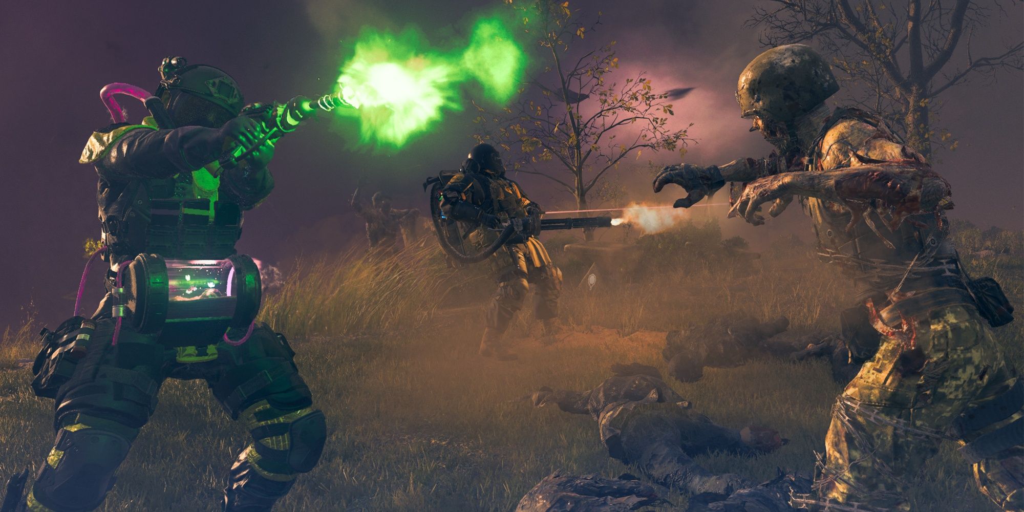 Jugador de Modern Warefare 3 Zombies usando Ray Gun