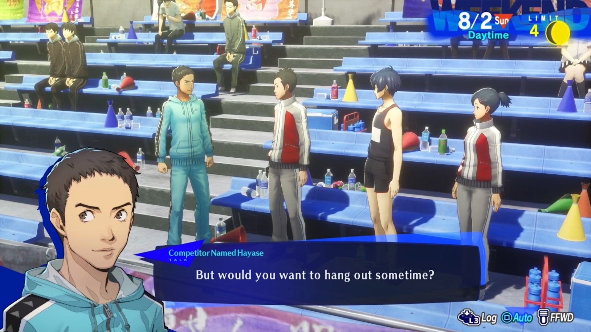 hayase presentándose persona 3 recarga p3r estrella enlace social