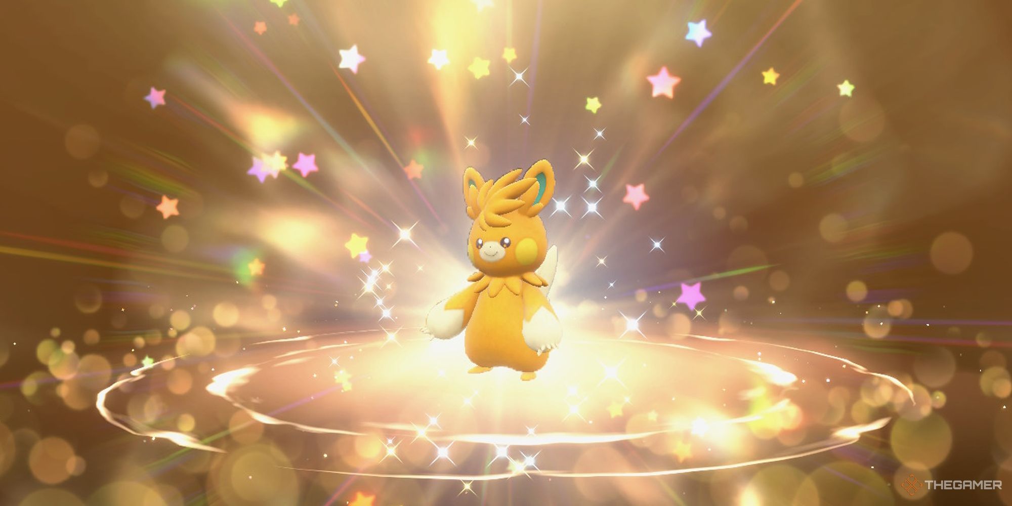 Pawmot de Yoasobi llega a través de la opción Regalo Misterioso en Pokémon Escarlata y Violeta.