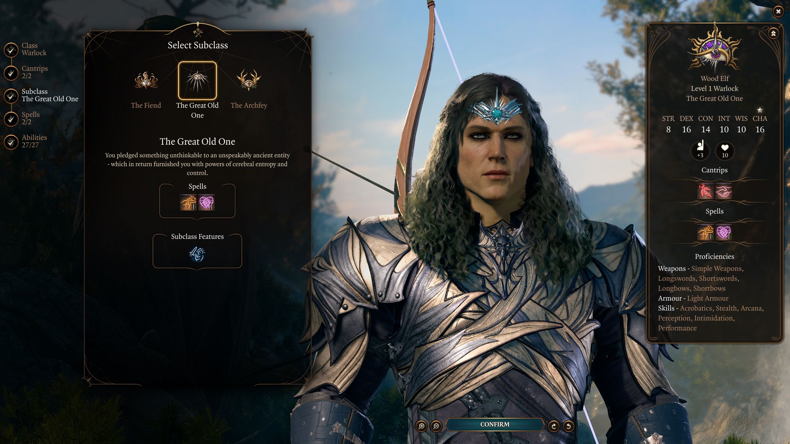 Baldur's Gate 3 Grandes Antiguos Brujo