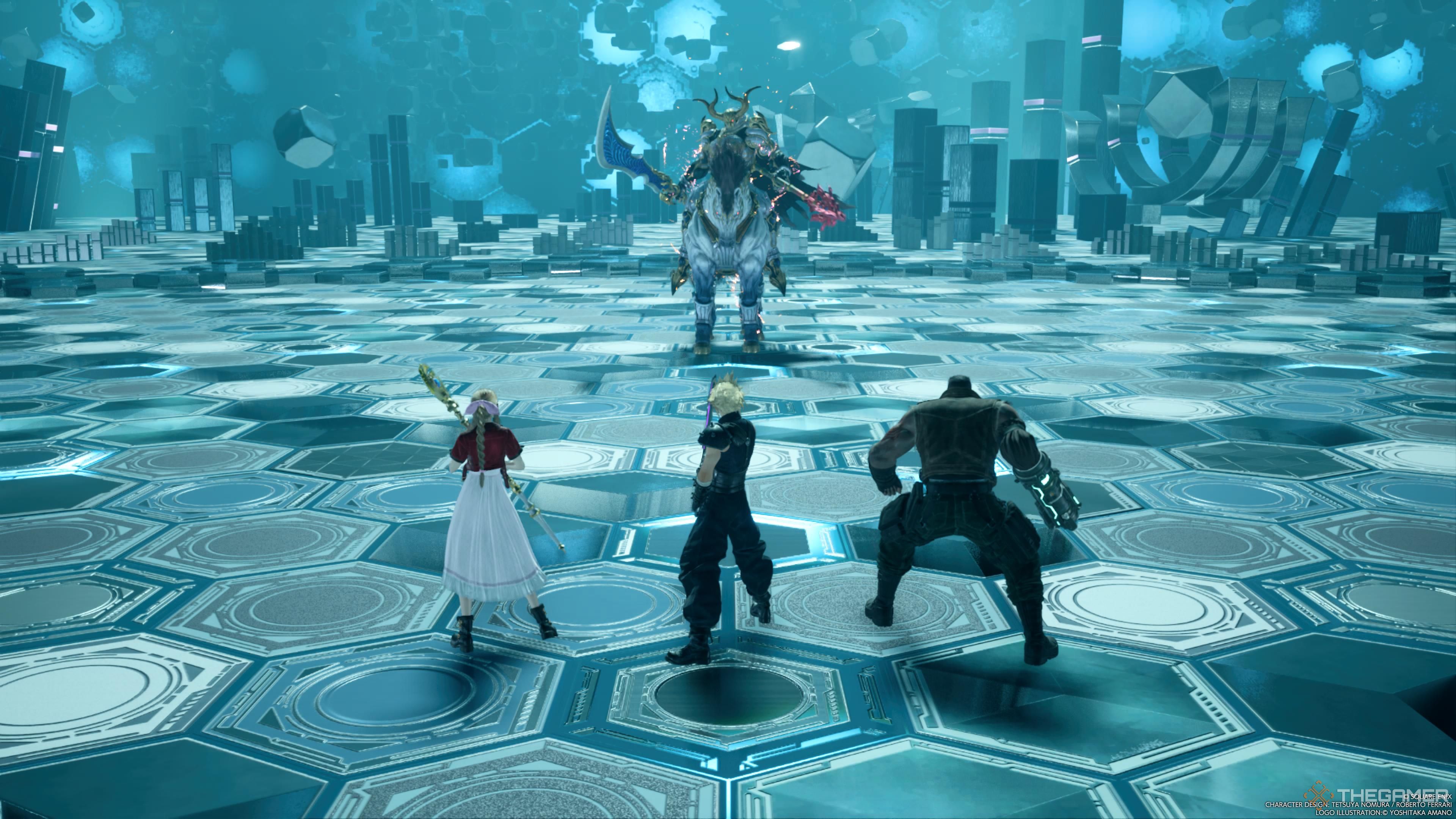 Odín en el simulador de combate de Final Fantasy 7 Rebirth