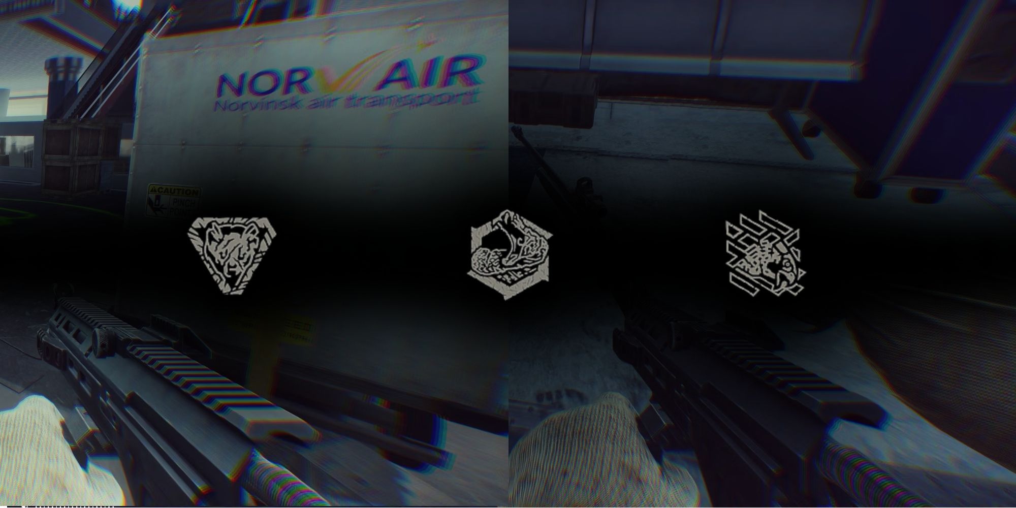 Tres íconos de nivel de experiencia sobre algunos juegos de Escape From Tarkov