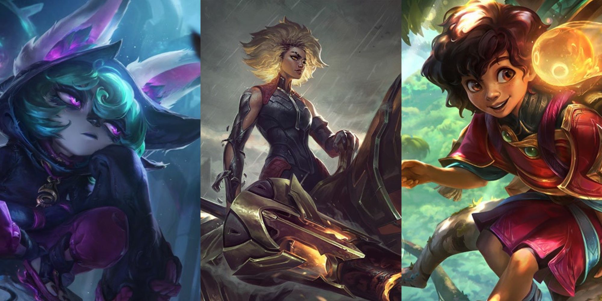 League Of Legends Vex, Rell y Milio Splash Arts