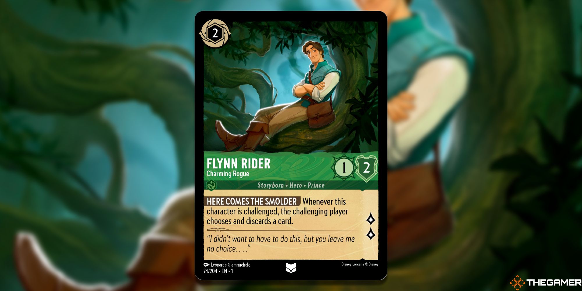 piloto flynn encantador pícaro tarjeta completa lorcana