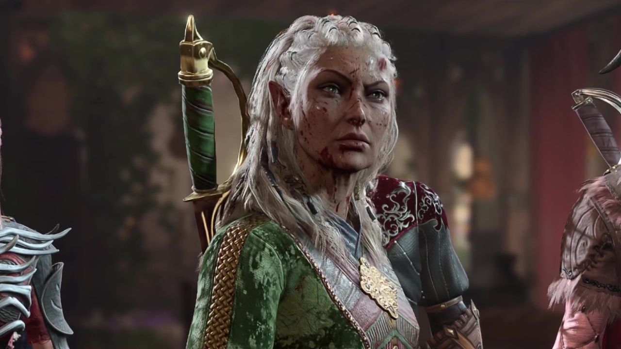 Baldur's Gate 3 y Jaheira enojada en una escena