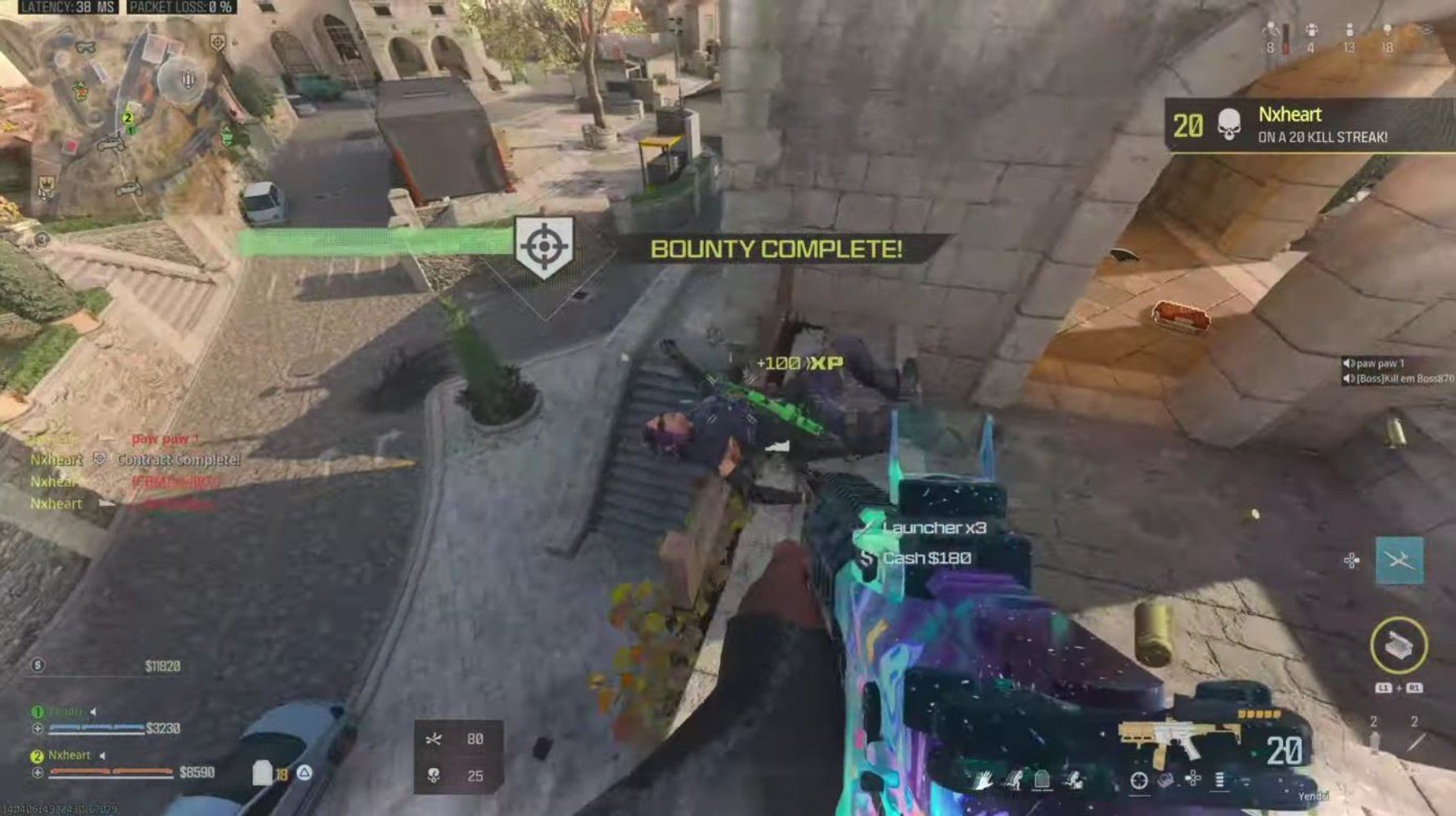 Terminar con el jugador enemigo con AMR9 en Fortunes Keep en Call Of Duty Warzone