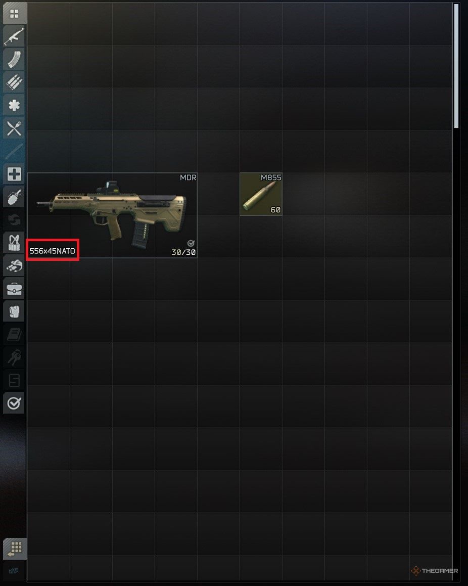 Escapa de la pistola Tarkov y la munición guardada
