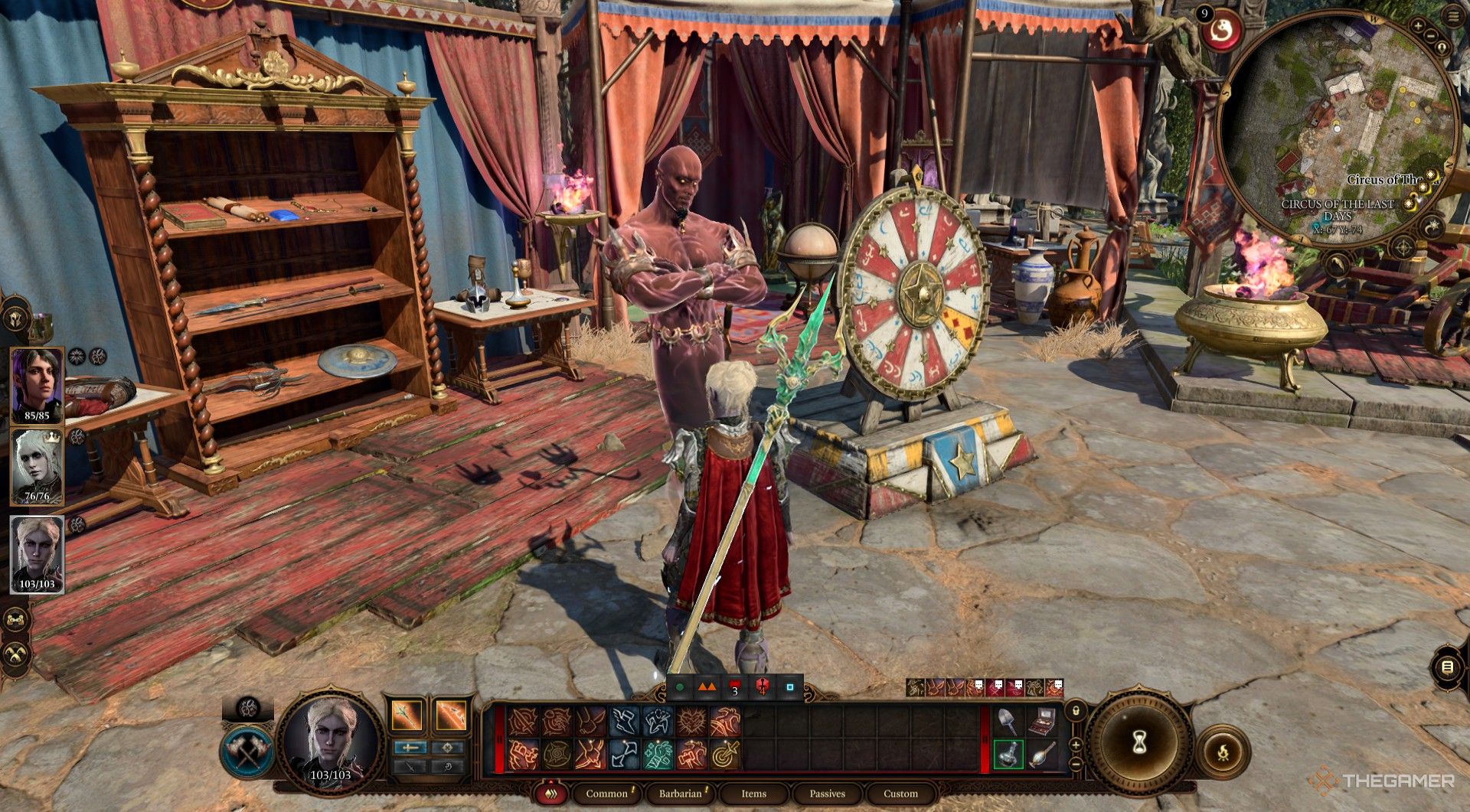 Minthara se acerca a Minthara en el Circo de los Últimos Días en Baldur's Gate 3.