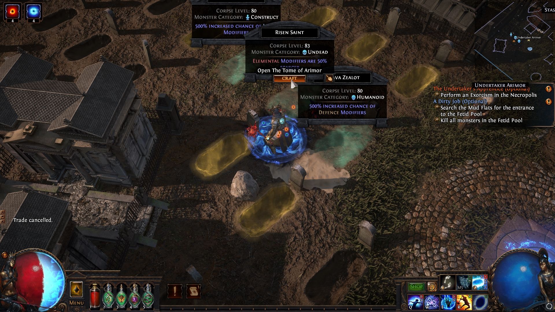 Elaboración de objetos en Necropolis Path of Exile