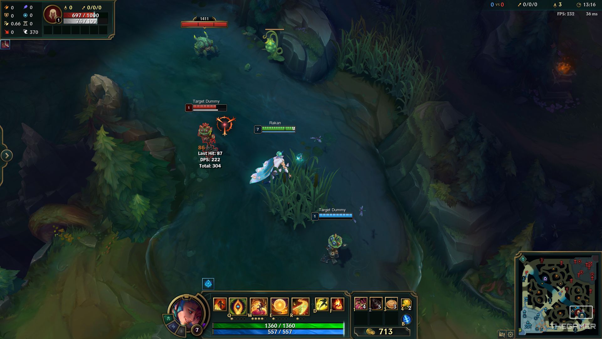 Un elemento de apoyo Bloodsong en League of Legends.