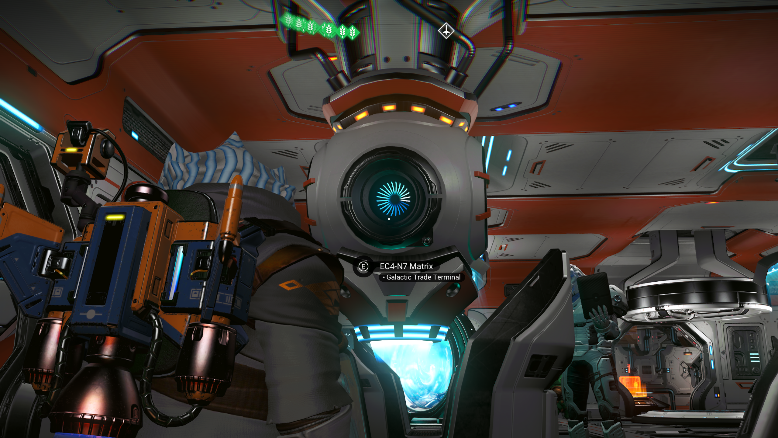 Terminal galáctica de No Man's Sky