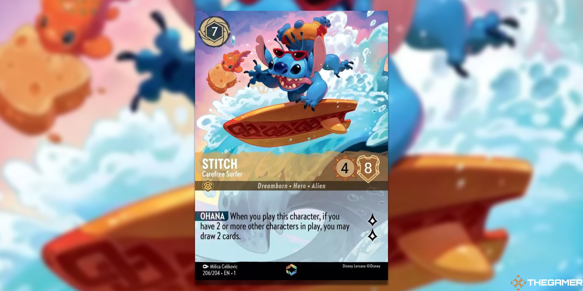 Stitch - Arte alternativo de surfista despreocupado