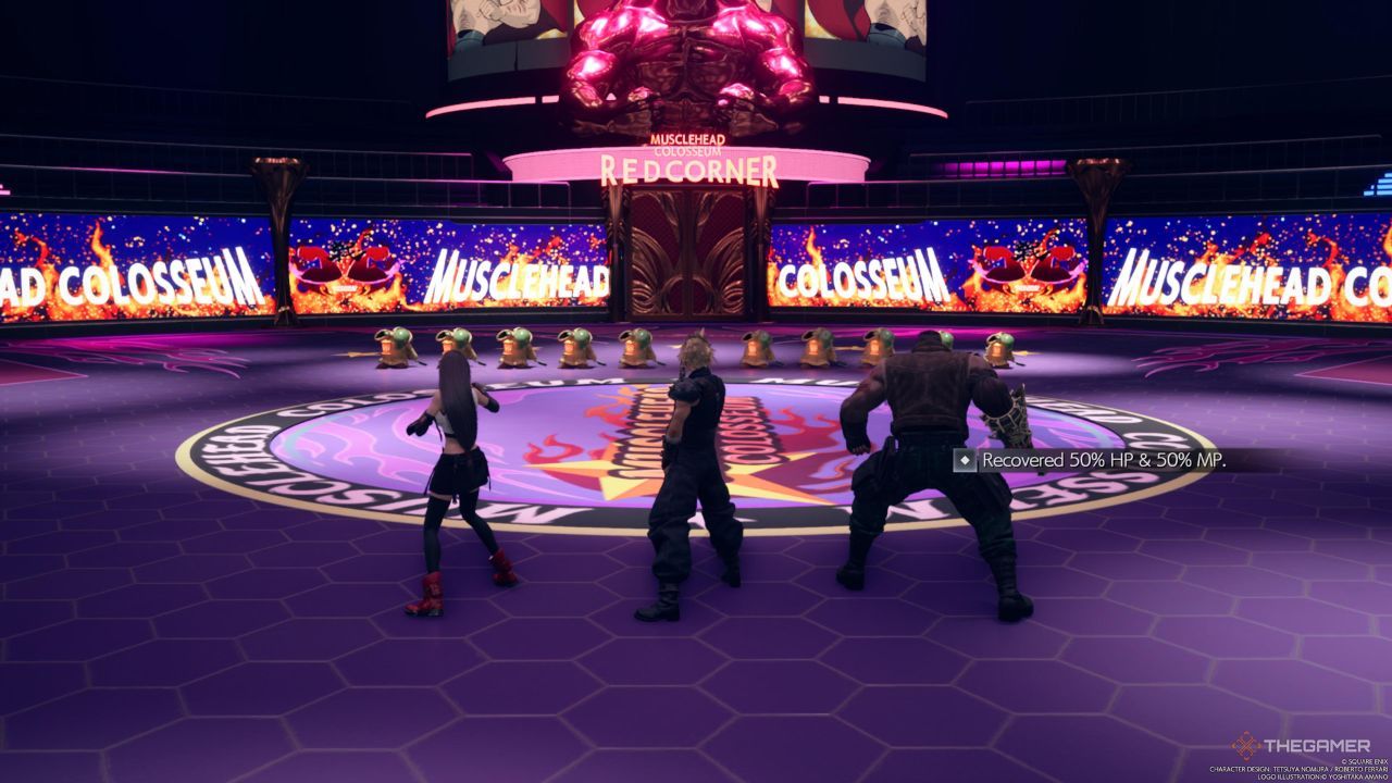 Diez Tonberries de pie ante el grupo en la segunda ronda del Desafío UPA en Final Fantasy 7 Rebirth.