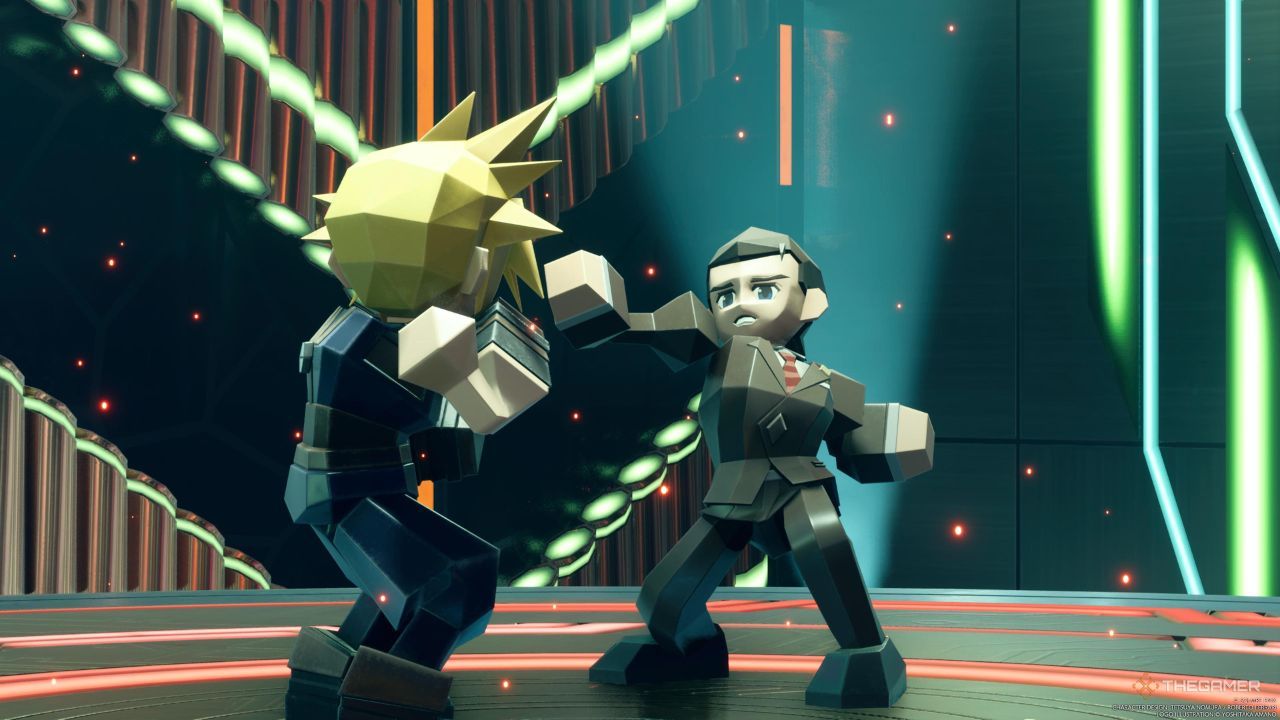 El gerente intermedio de Shinra lanza un puñetazo directo en Final Fantasy 7 Rebirth.