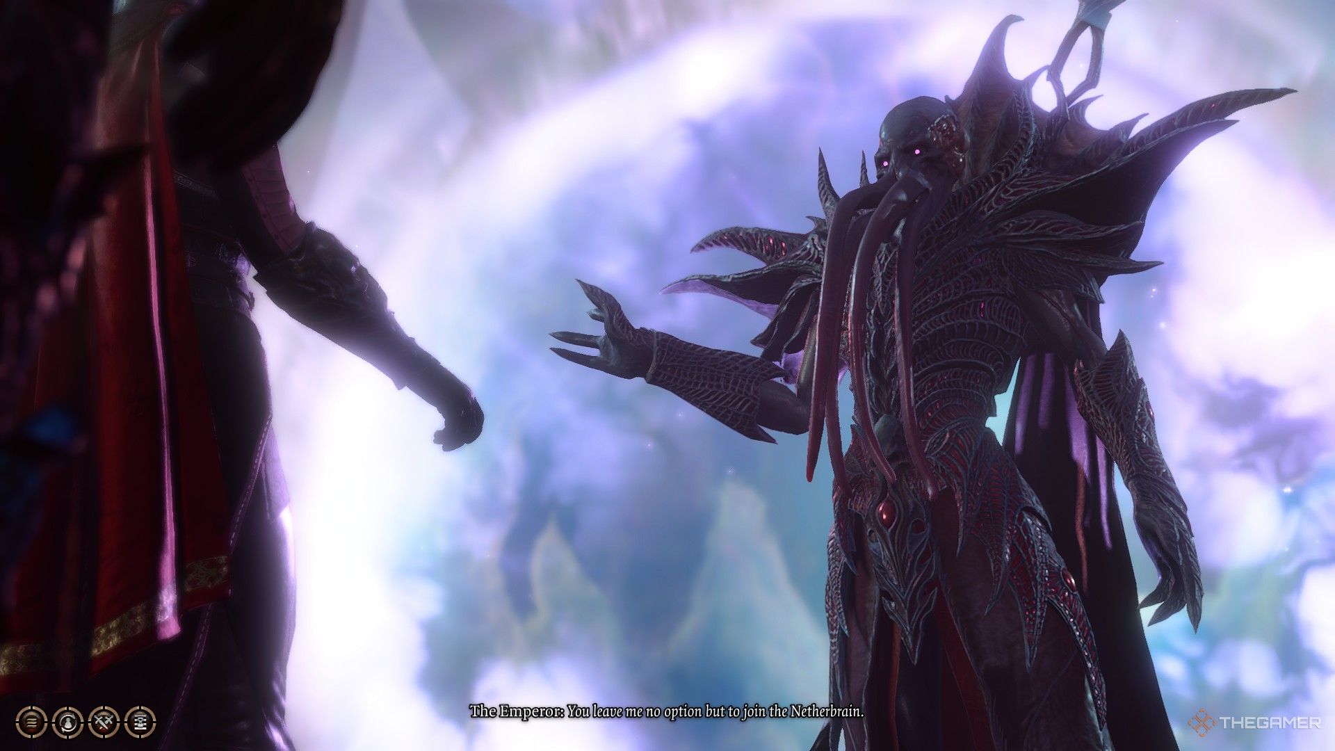 El Emperador forma un portal cuando elige unirse al Netherbrain en Baldur's Gate 3.