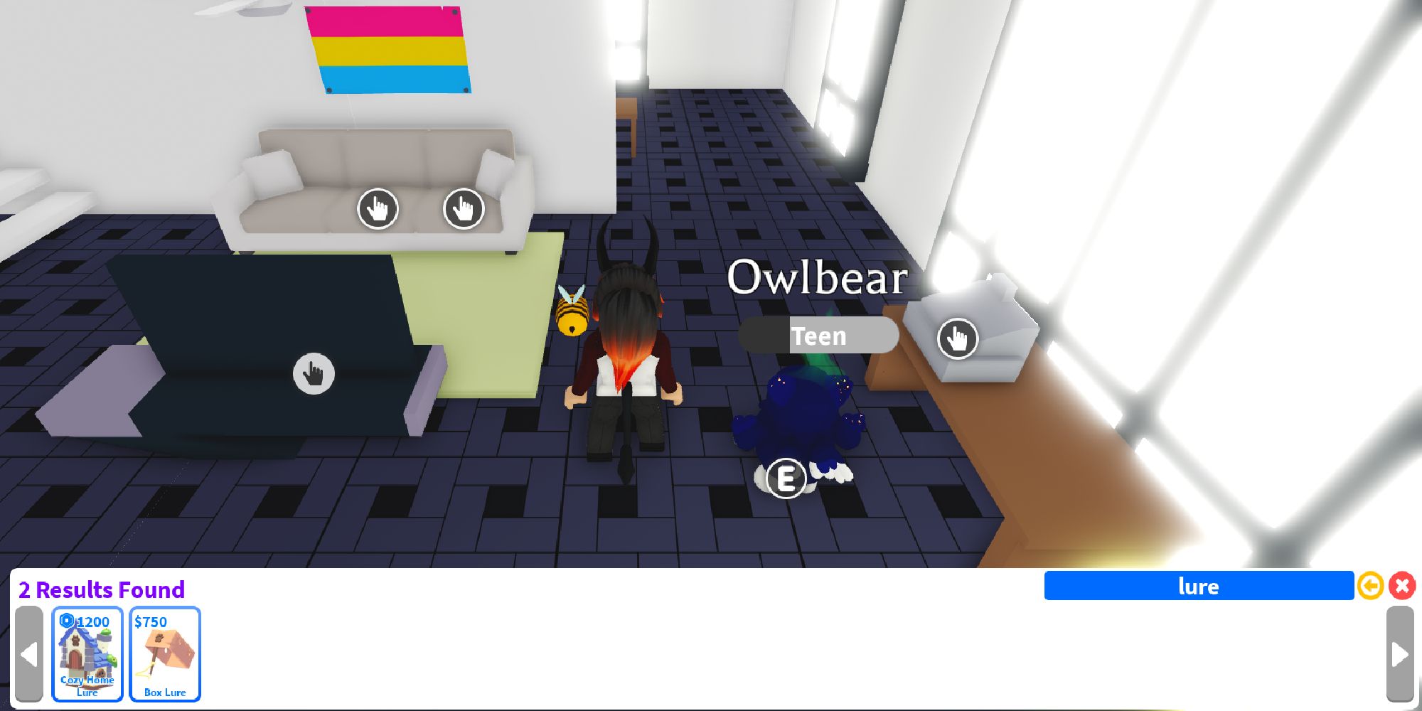 roblox adoptame mirando señuelos en catalogo de muebles