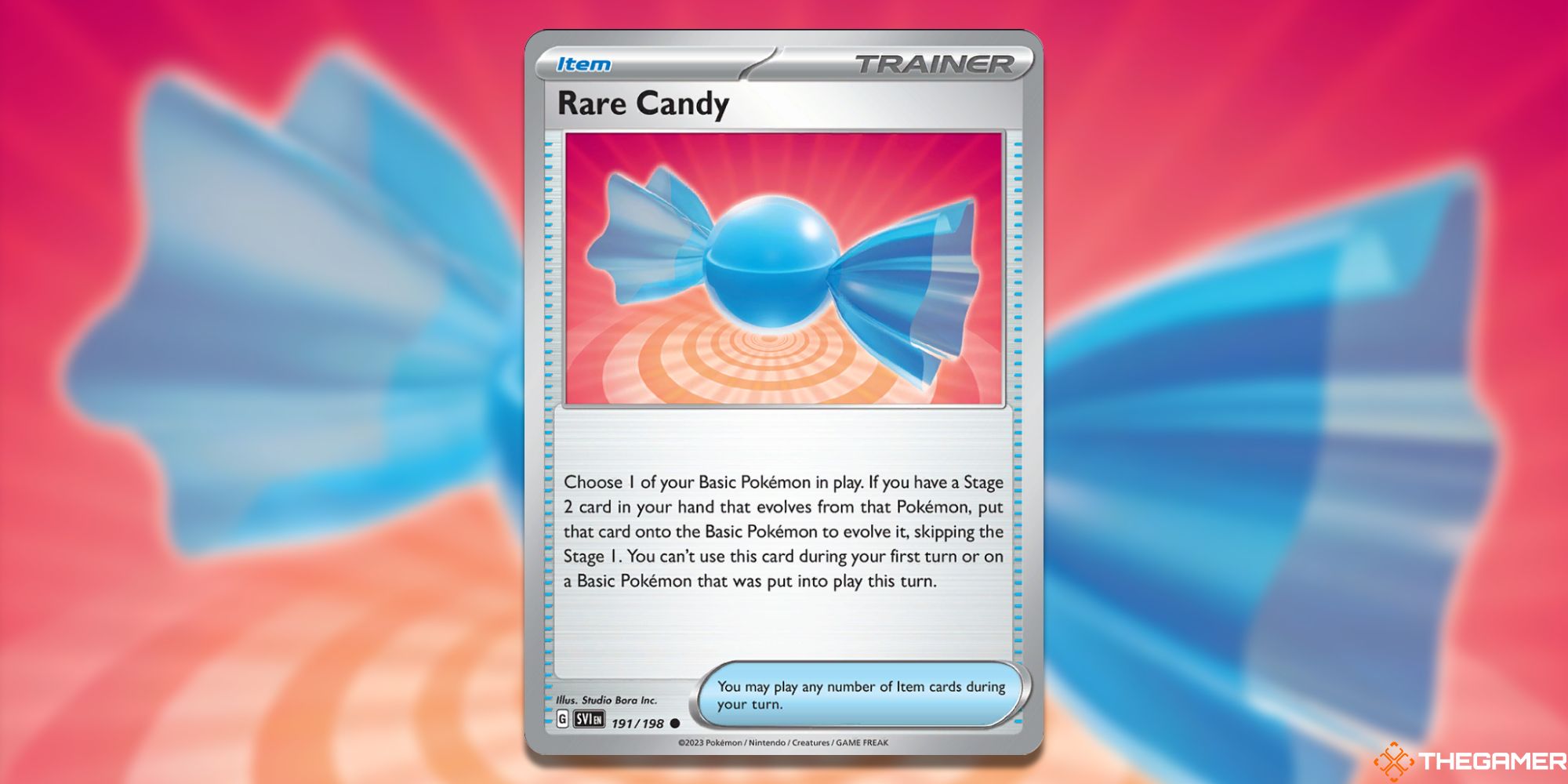 Tarjeta de caramelo raro de Pokémon TCG