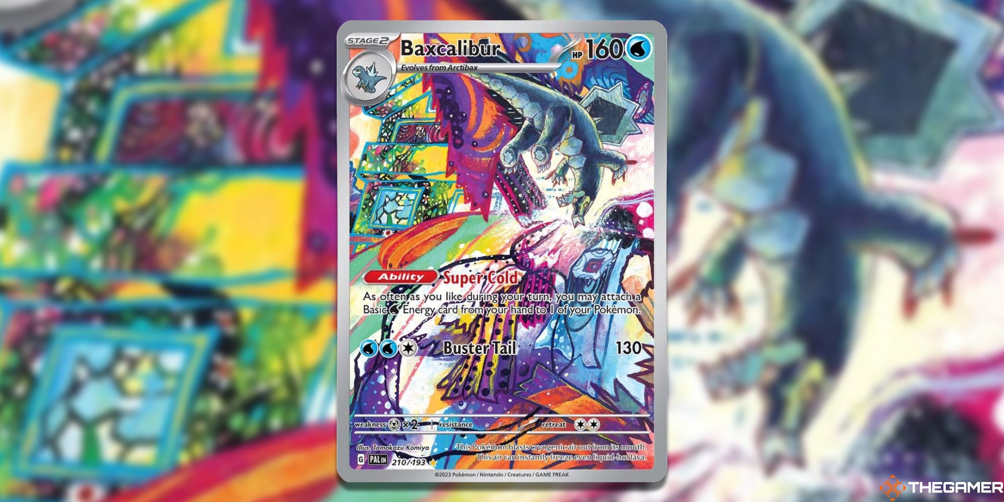 Tarjeta Baxcalibur de JCC Pokémon