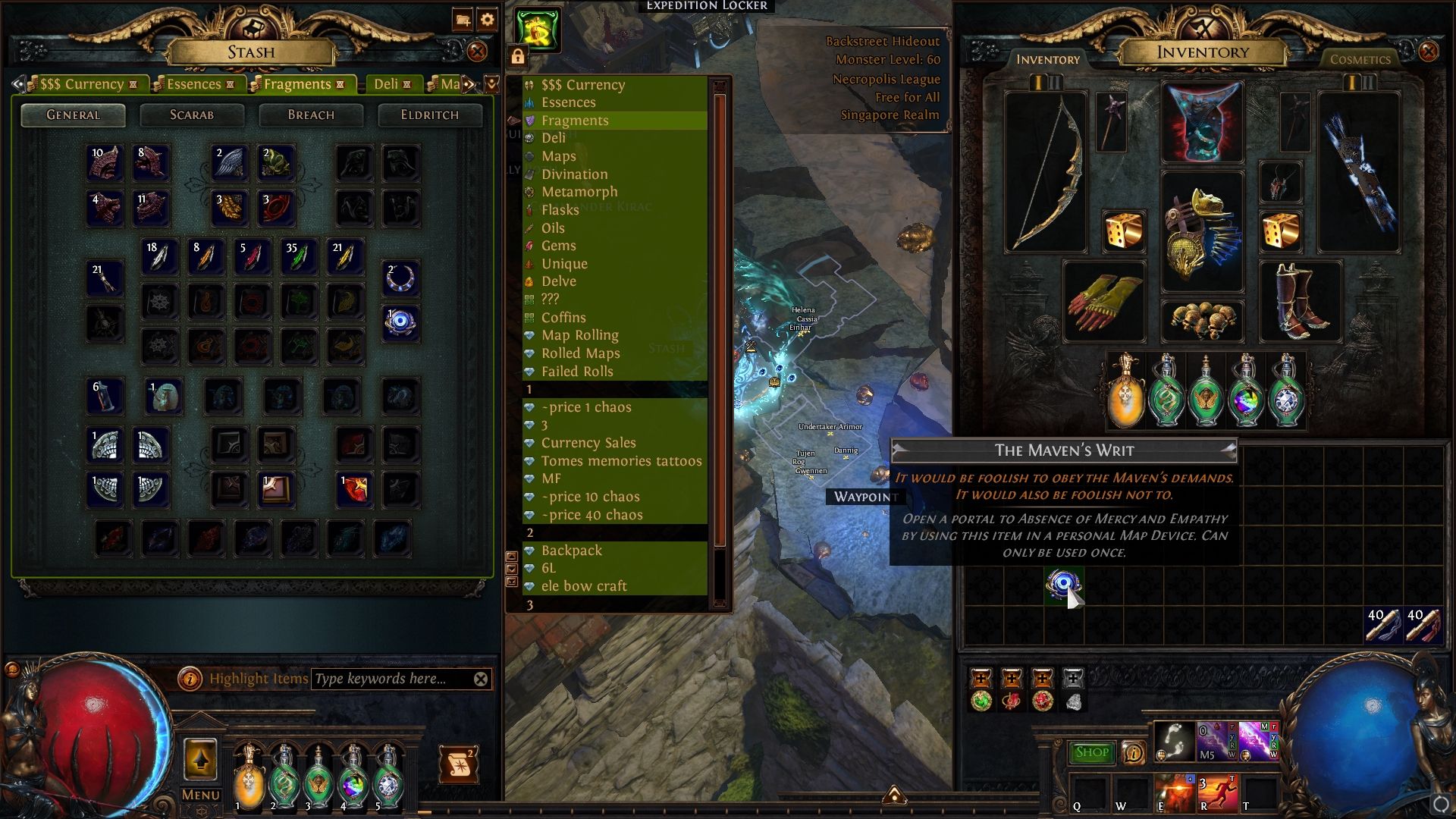 La invitación a luchar contra Maven en Path of Exile