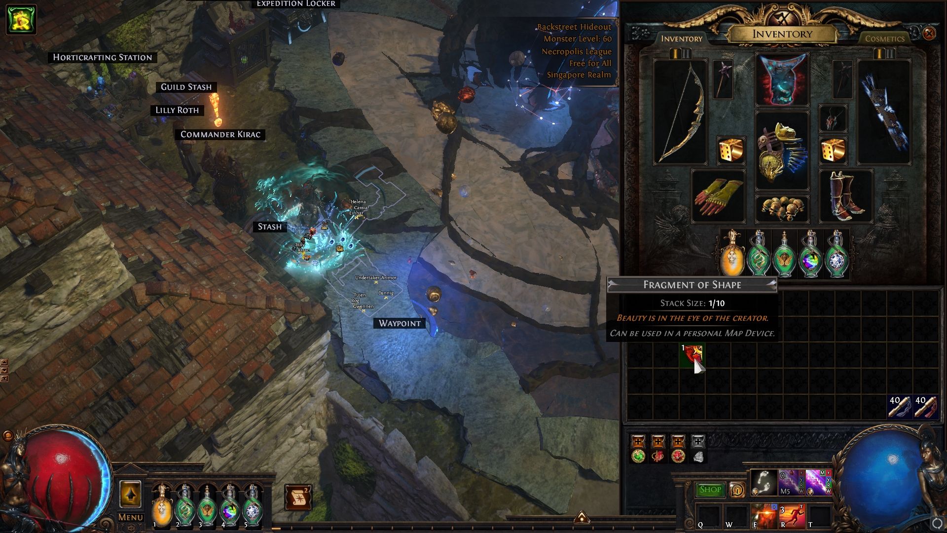 Una de las piezas fragmentadas para abrir Uber Elder en Path of Exile