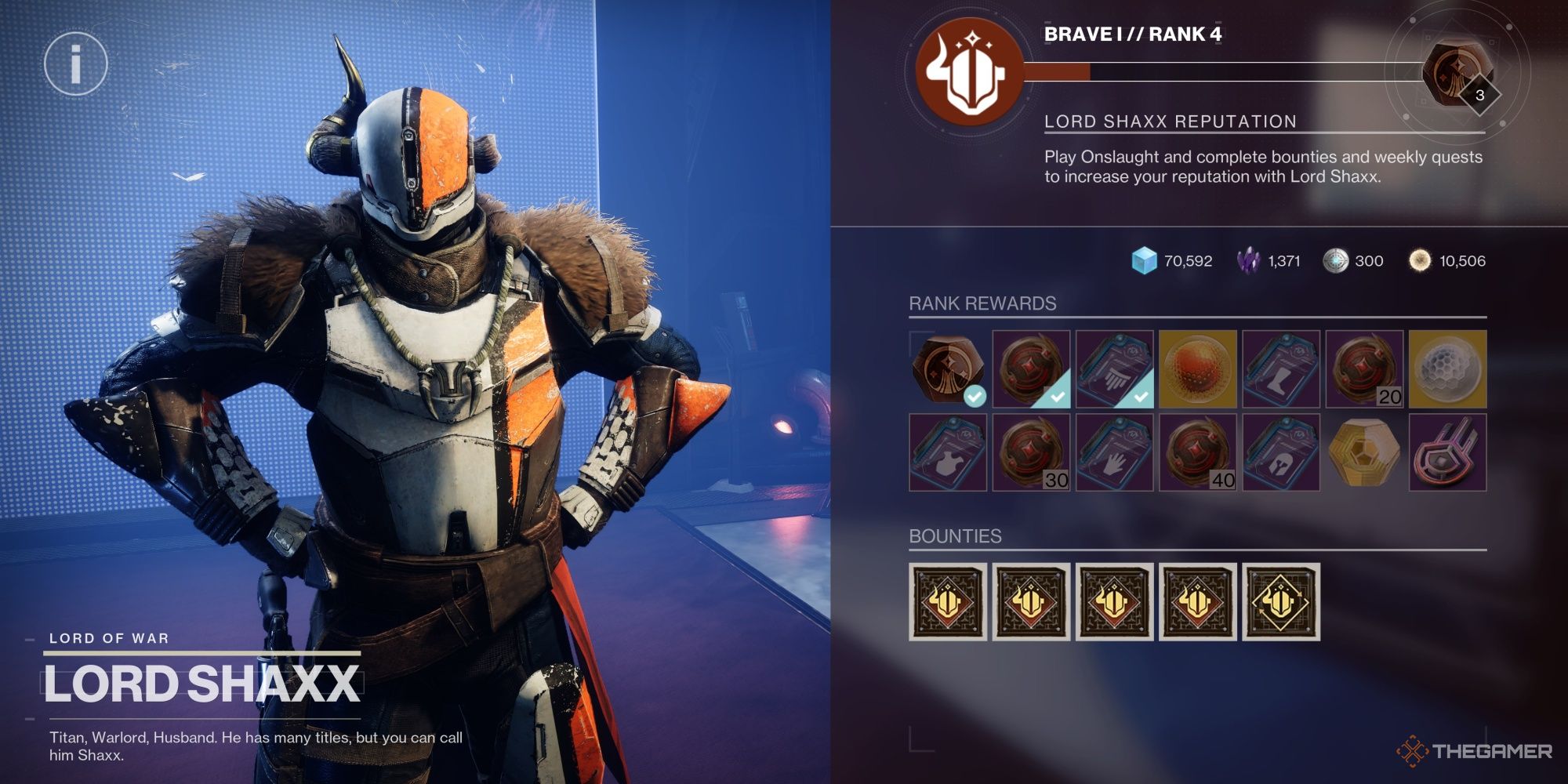 Recompensas exageradas de Destiny 2 Lord Shaxx Onslaught