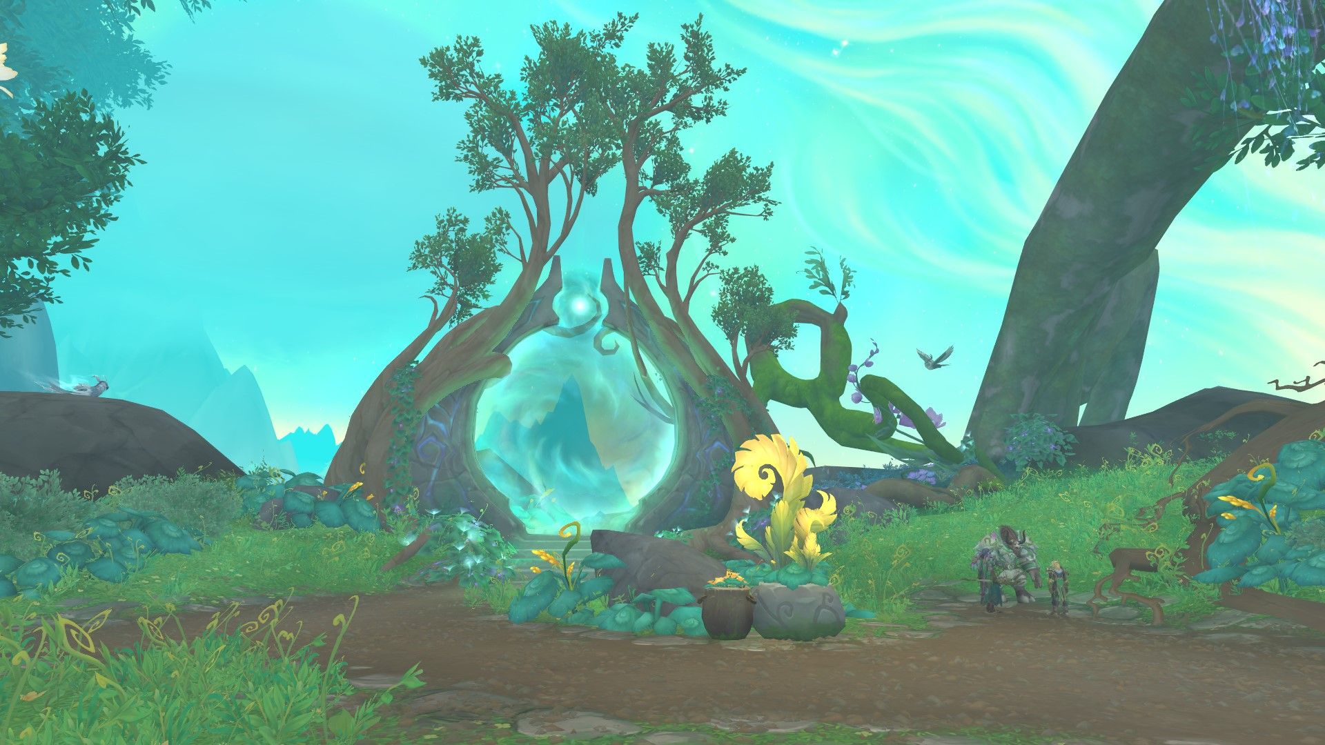 El portal al Emerald Dreamway en Rootbound Sanctuary