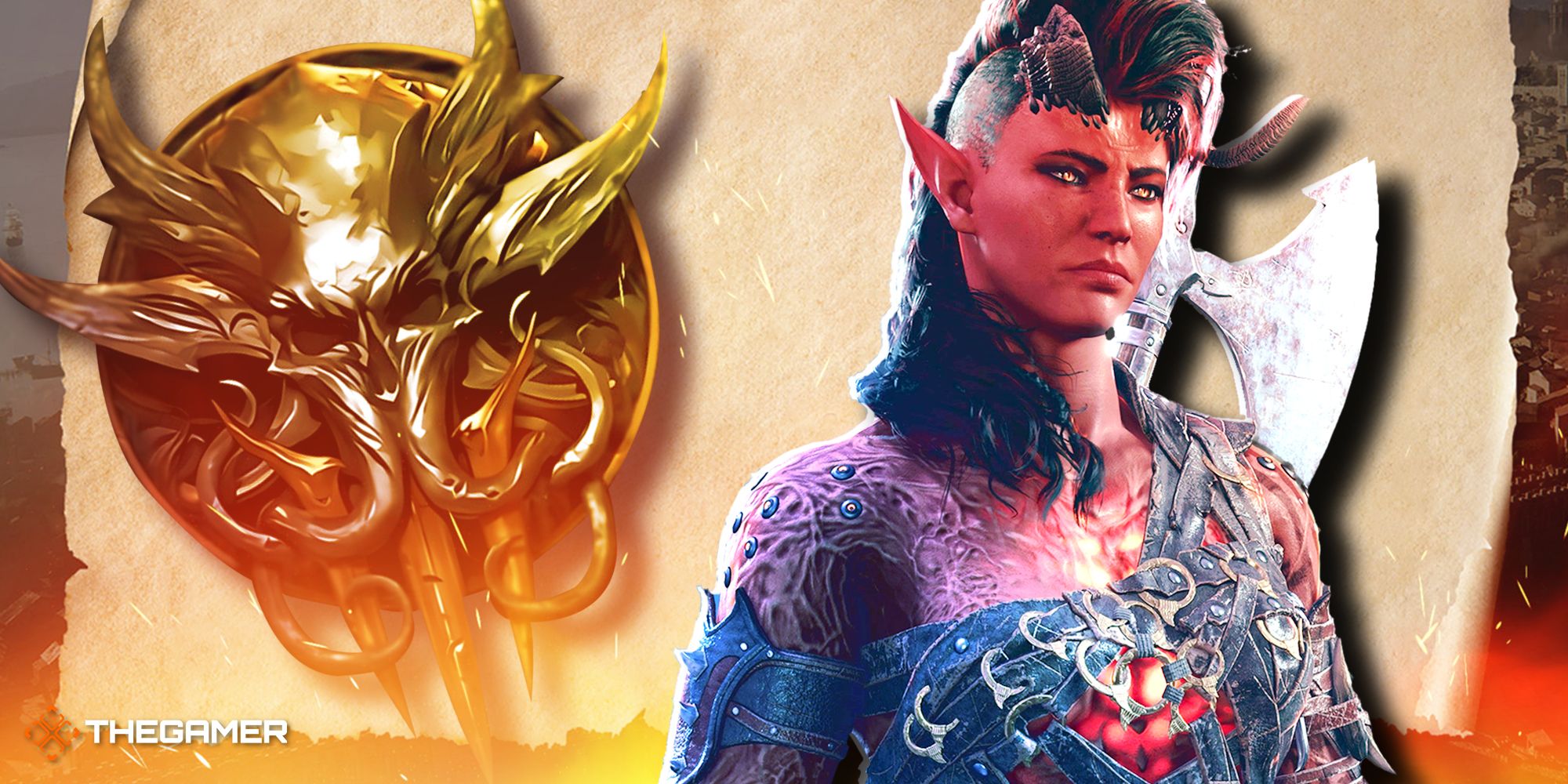 Arte de Baldur's Gate 3: Karlach