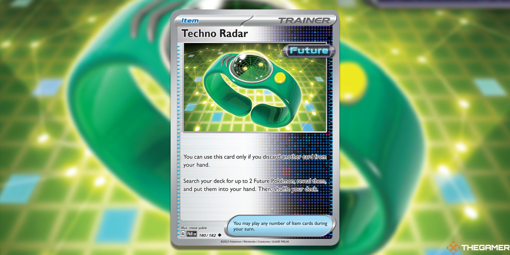 Tarjeta de radar Techno de JCC Pokémon