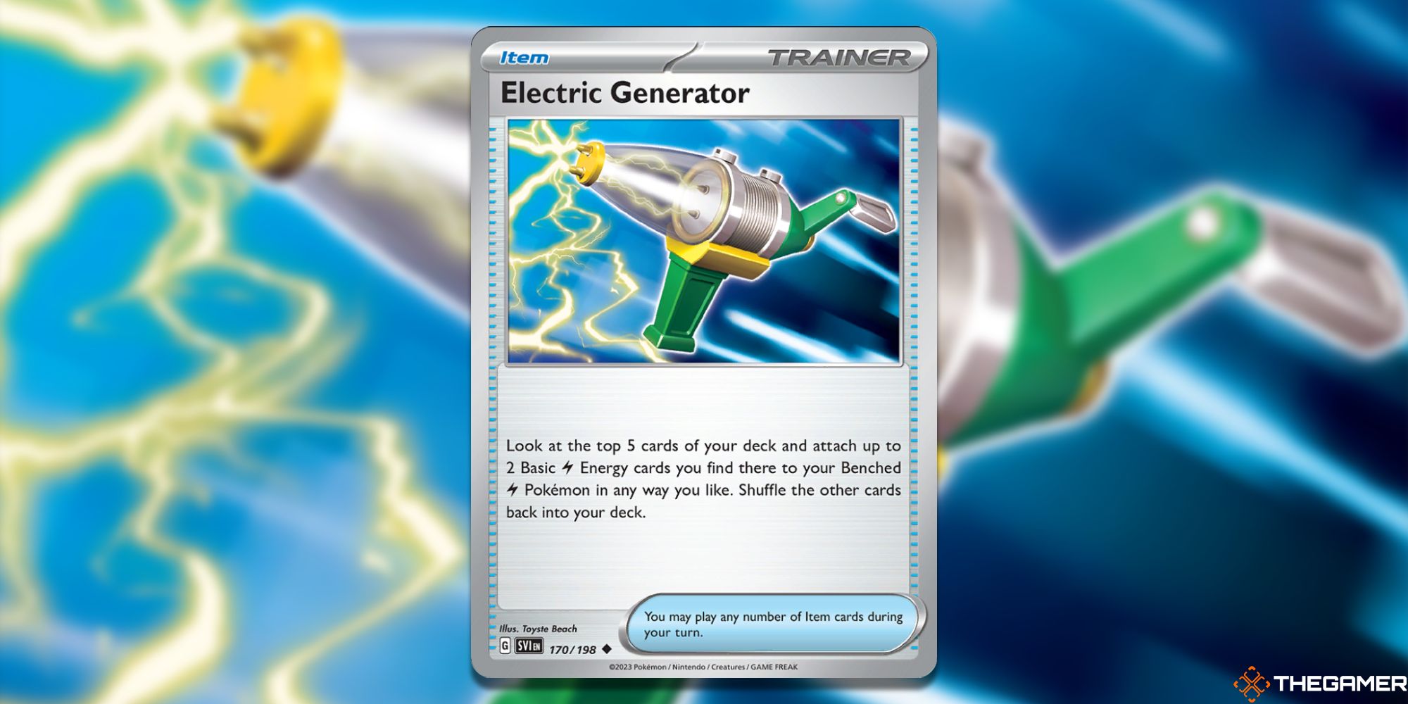 Tarjeta Generador Eléctrico Pokemon TCG