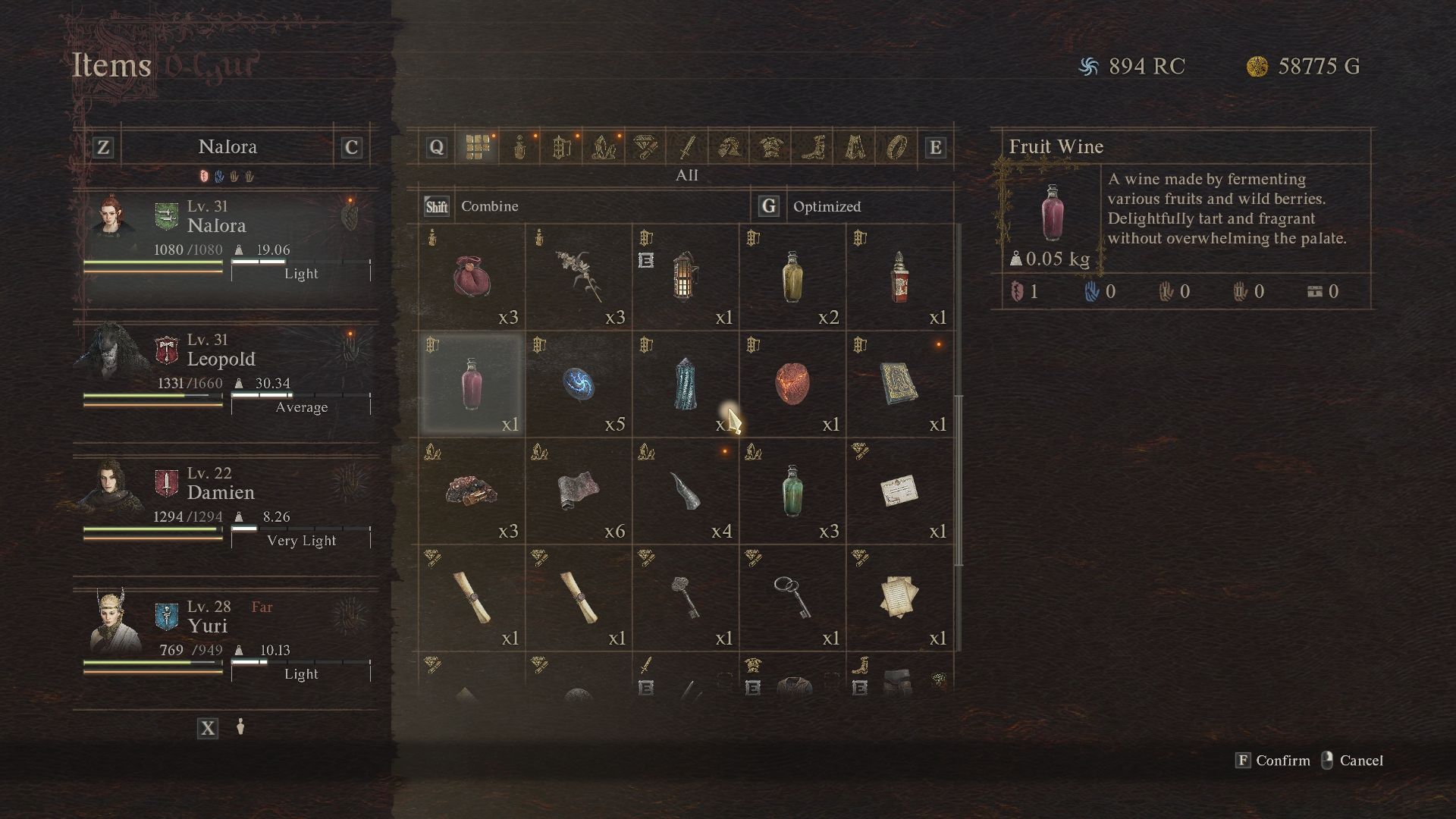 Vino de frutas Dragon's Dogma 2