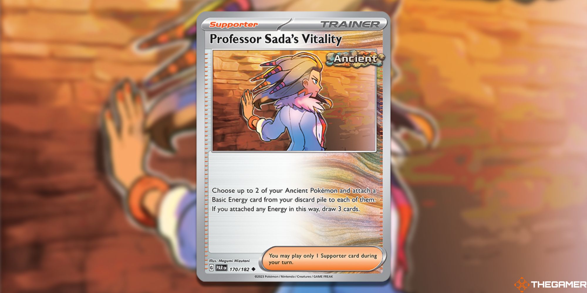 Tarjeta de vitalidad del Profesor Sada de JCC Pokémon