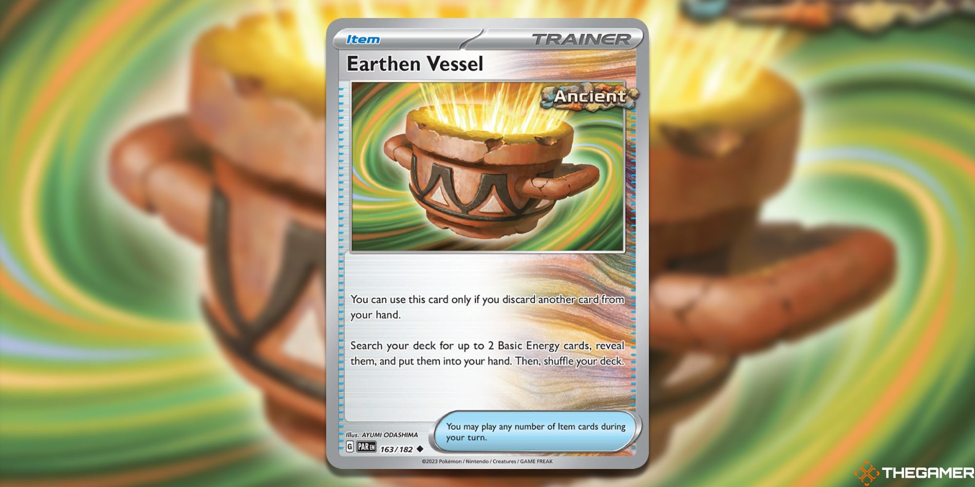 Tarjeta de vasija de tierra de Pokémon TCG