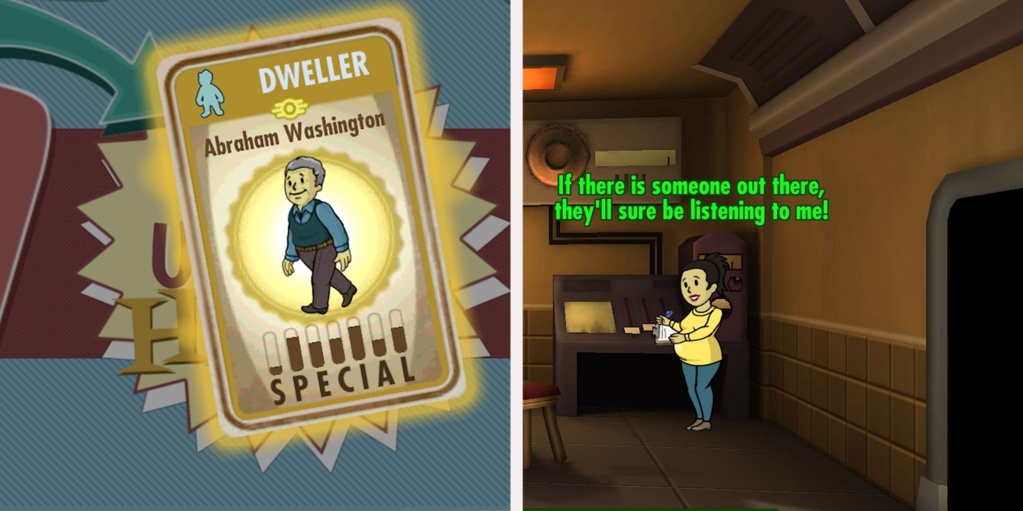 Fallout Shelter, ¿cómo se consiguen más habitantes en la bóveda? Tarjeta de lonchera, estudio de radio que transmite el embarazo.