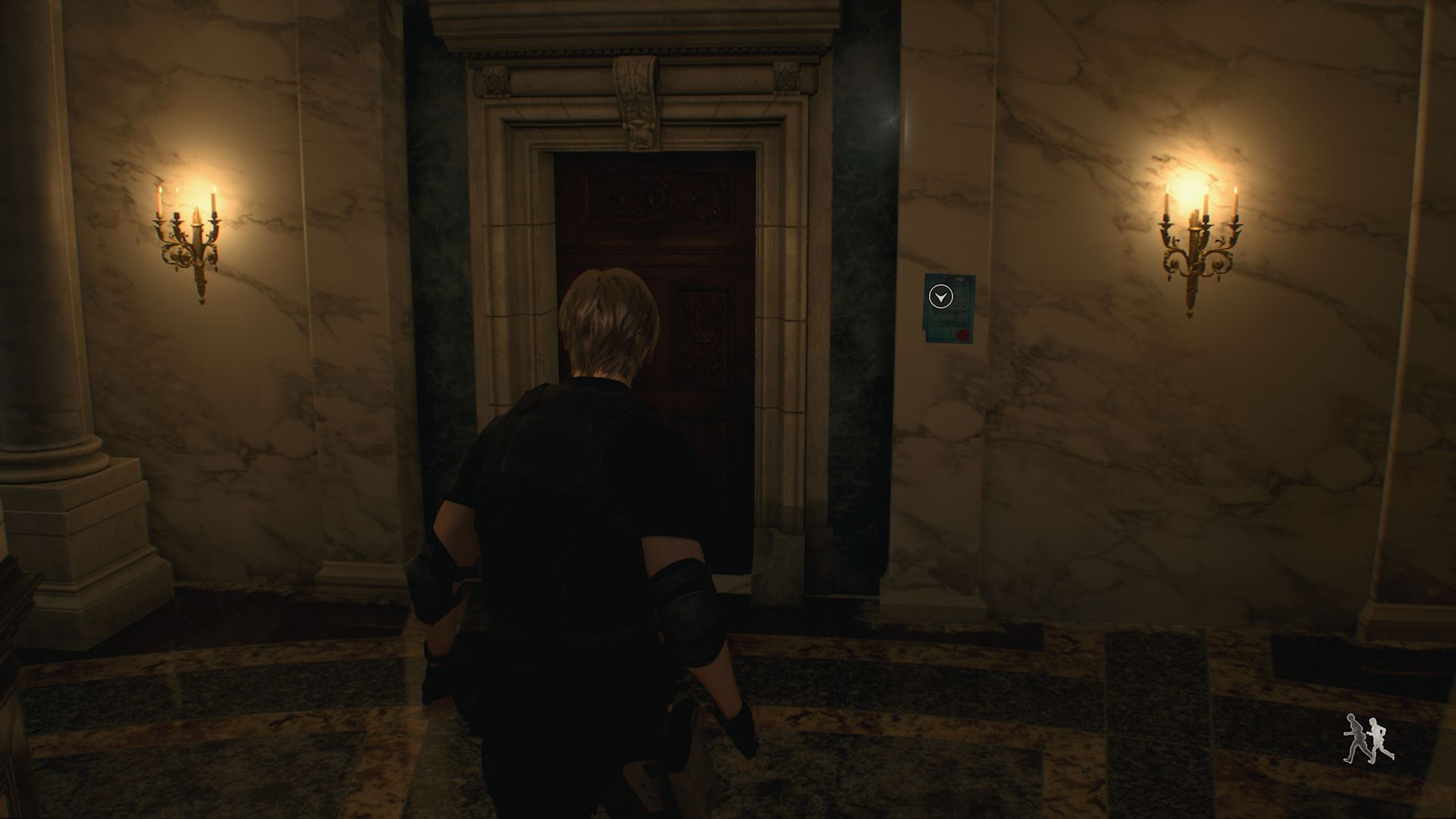Resident Evil 4 Remake Más solicitud de control de plagas al lado de la puerta