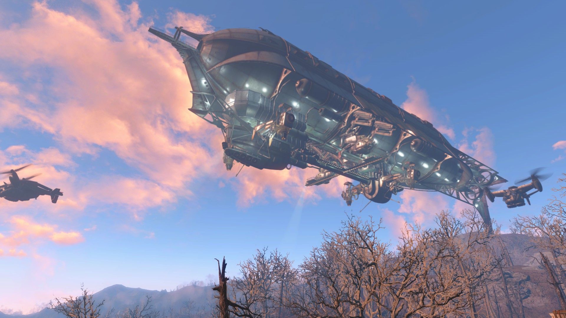 los prydwen volando sobre la comunidad