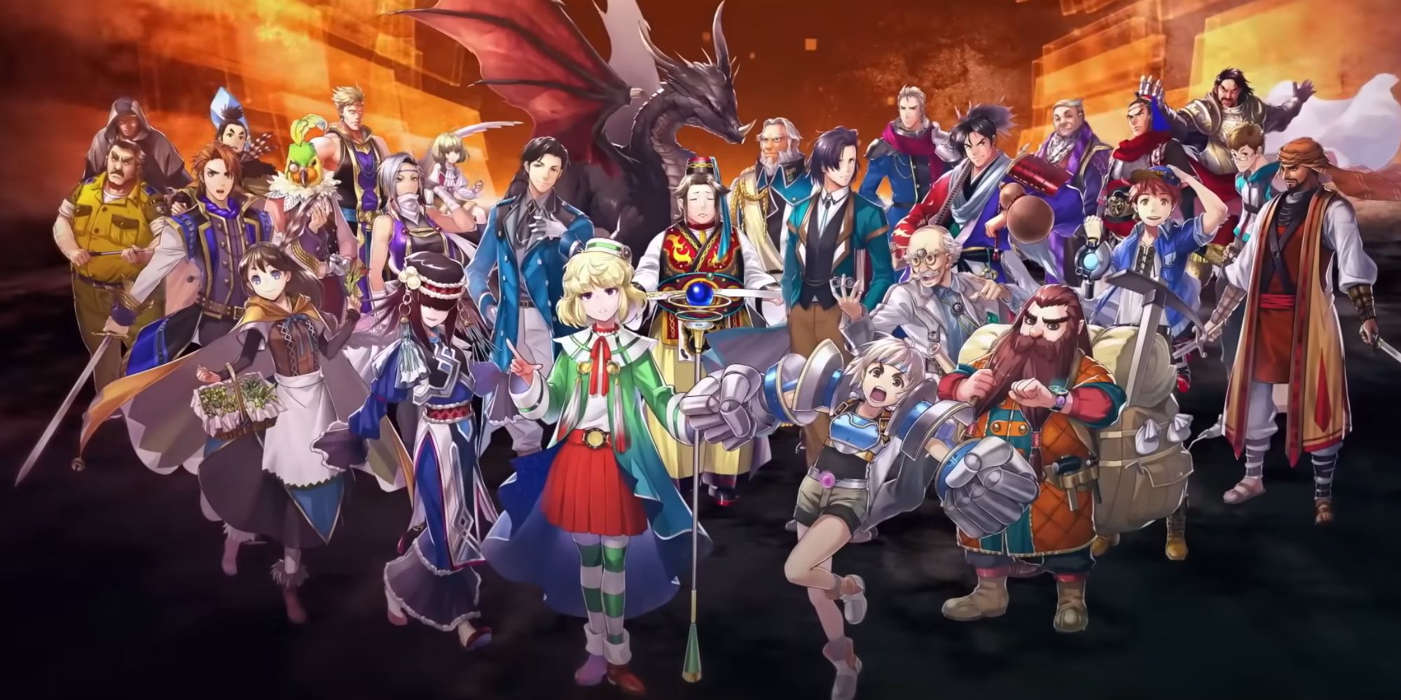 Eiyuden Chronicle, Un lote de héroes del tráiler