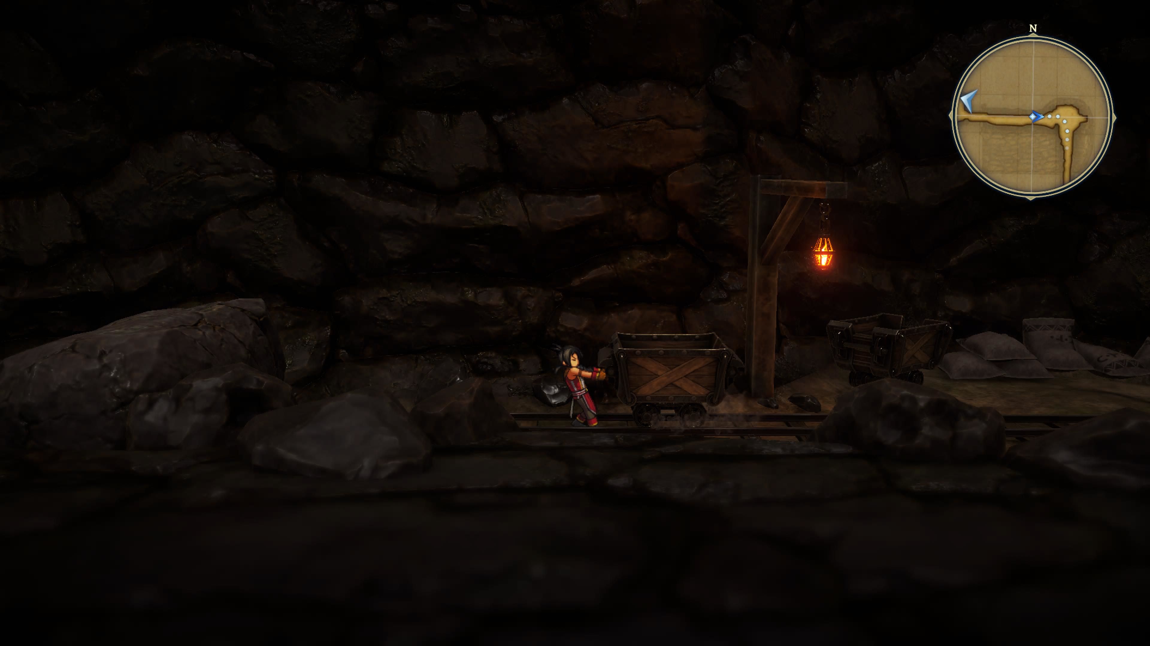 Eiyuden Chronicle Cien Héroes, Mina Abandonada, tirando del minekart