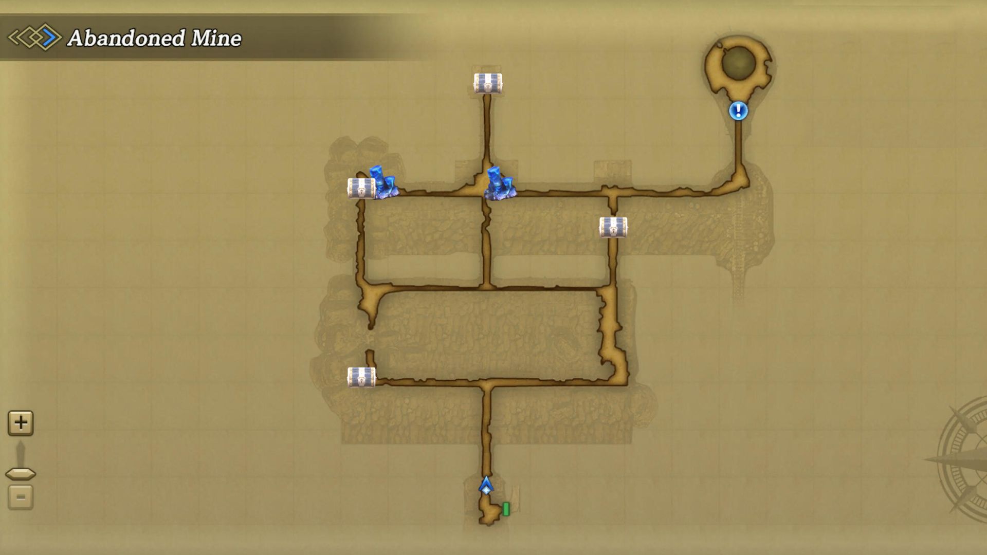 Crónica de Eiyuden Cien héroes, mapa de minas abandonadas 3
