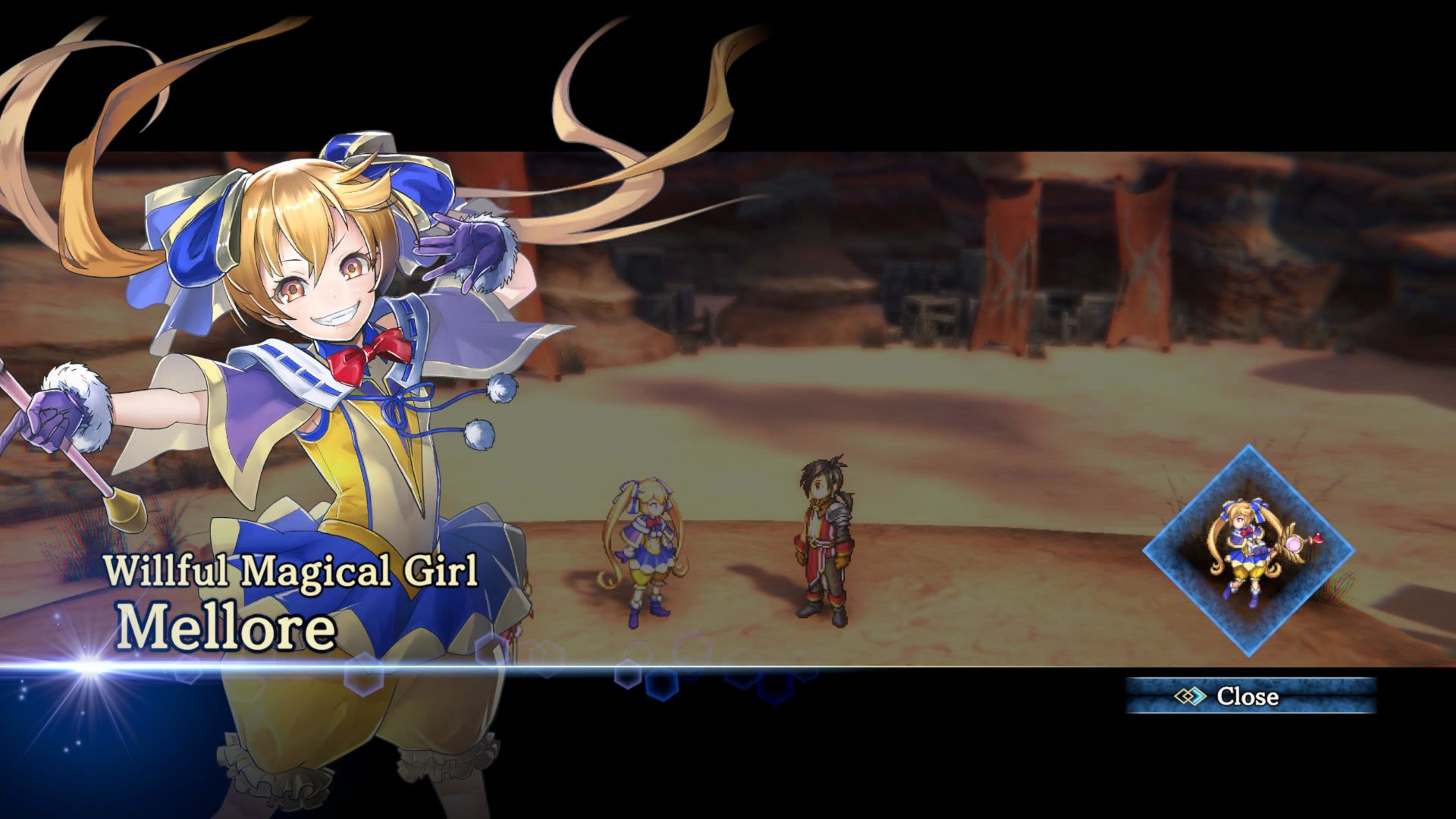 Eiyuden Chronicle Hundred Heroes, imagen de reclutamiento de Mellore
