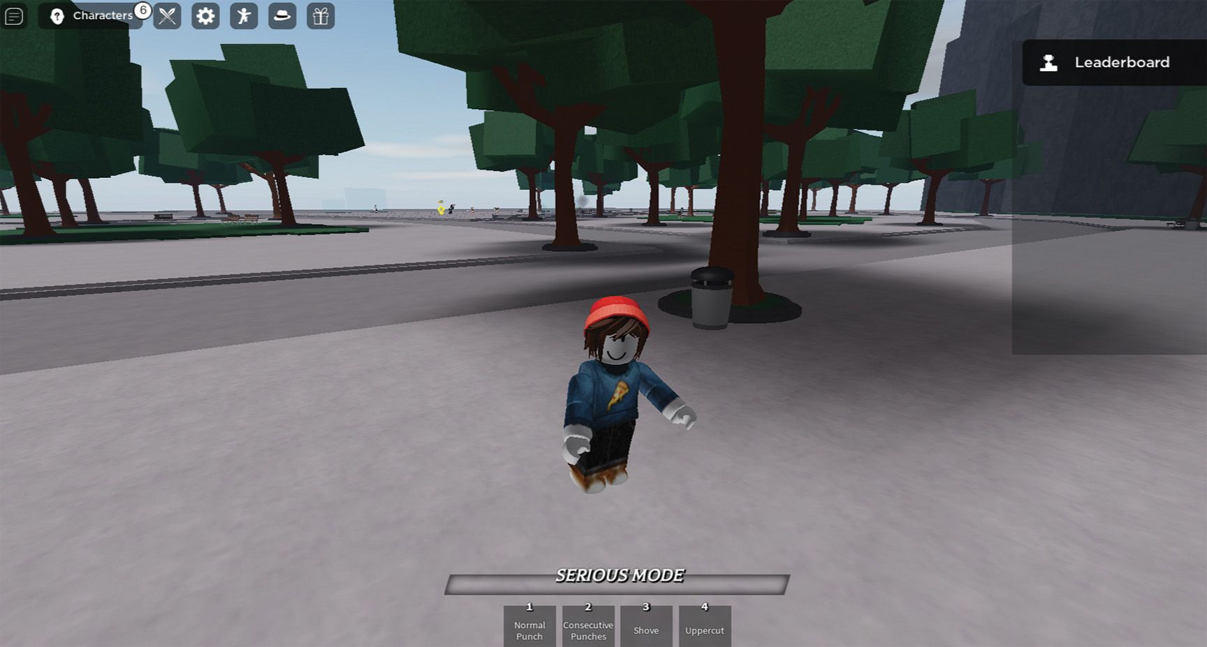 Personaje que realiza el gesto Crush en The Strongest Battlegrounds