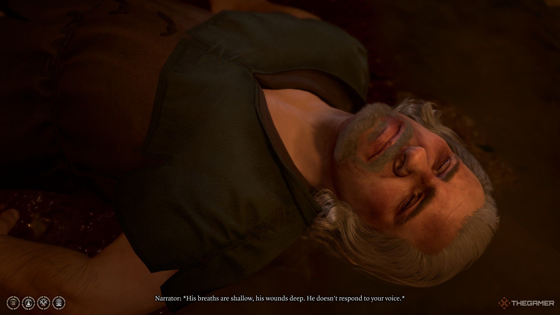 Encuentra al mediano inconsciente en el barro en Baldur's Gate 3.