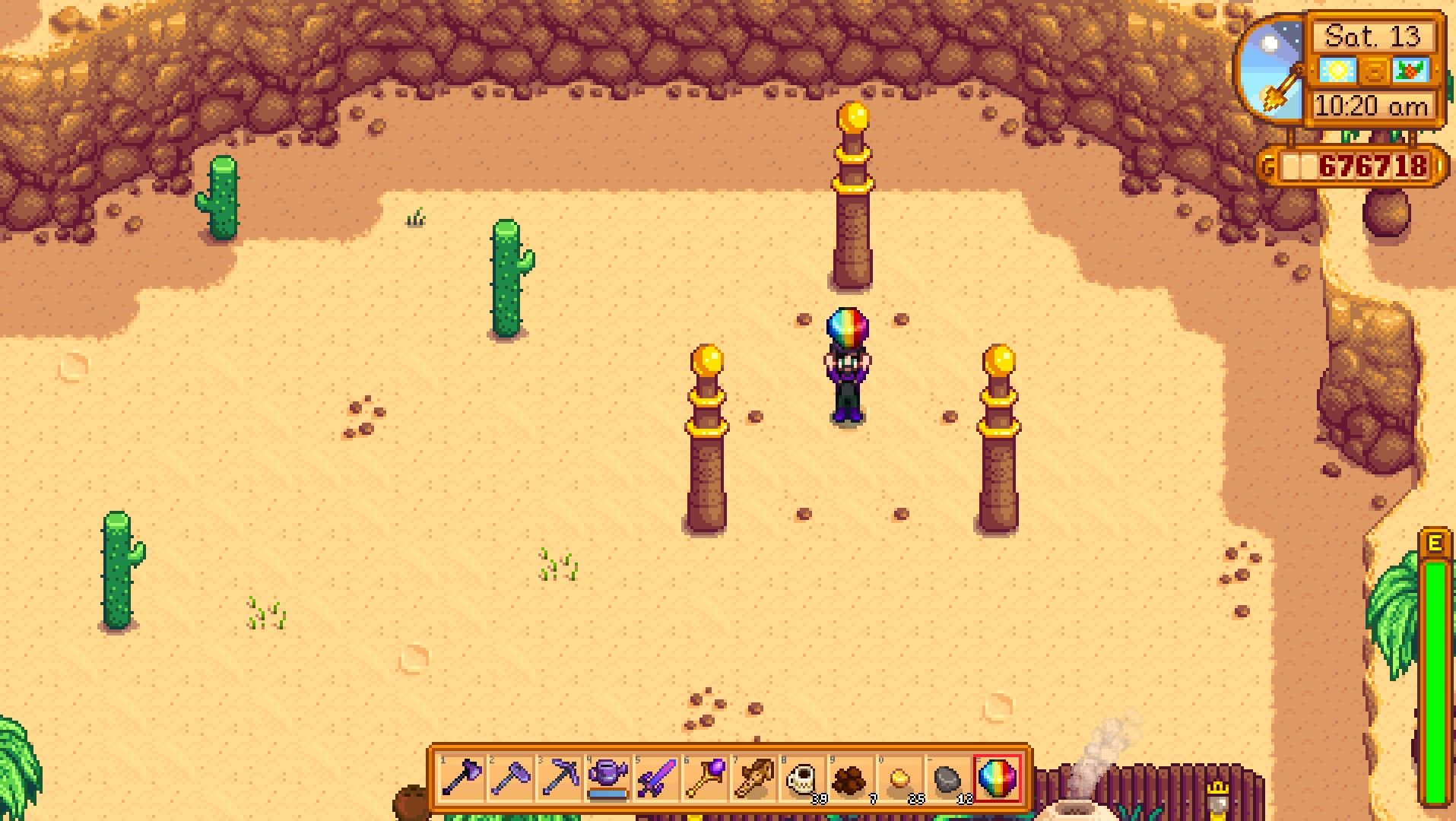 convertir un fragmento prismático en una espada galáctica ubicación en Stardew Valley
