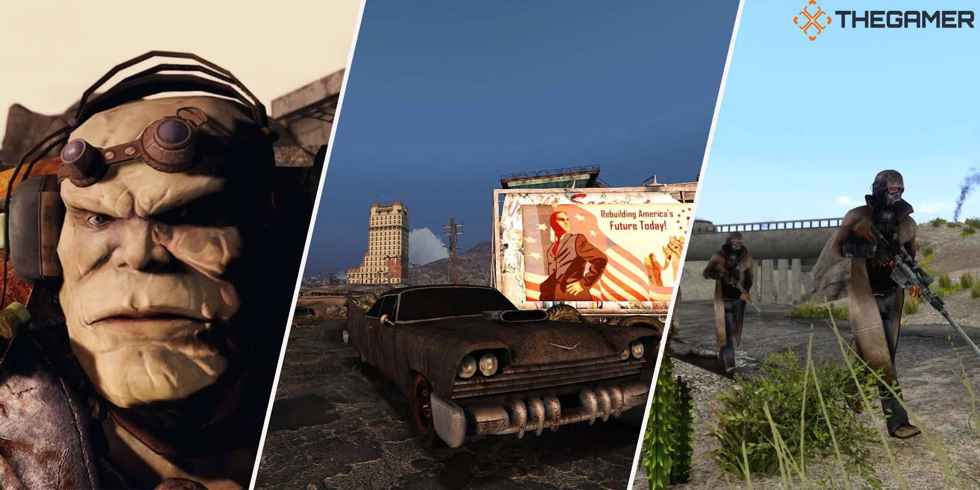 Fallout New Vegas Split Imagen destacada Supermutante, Chrysalis Highwayman, NCR Ranger