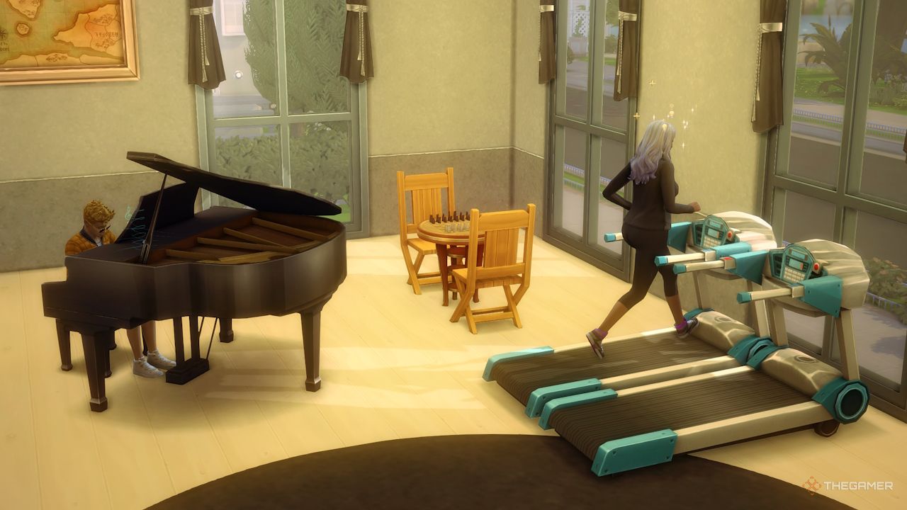 Dos Sims desarrollan sus habilidades para el final del Desafío Gran Hermano de Los Sims 4