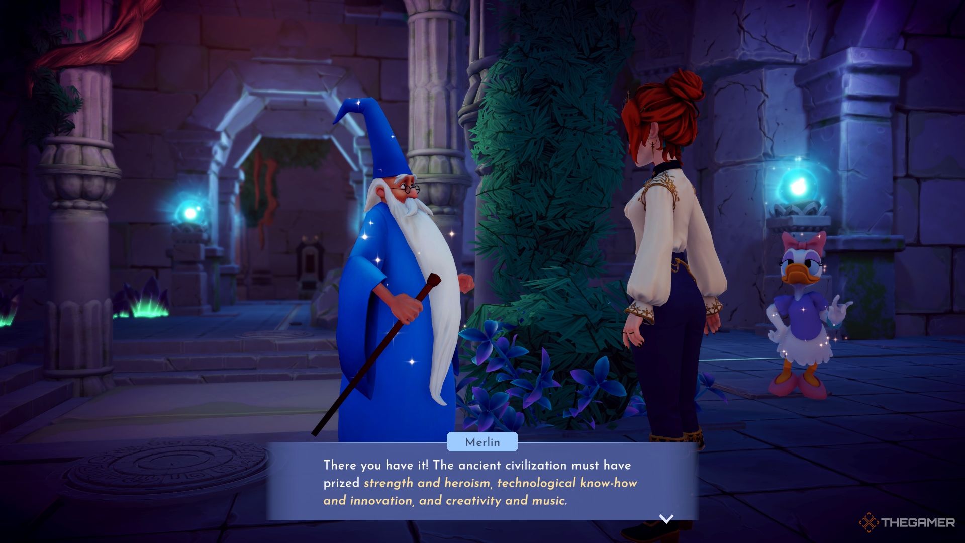 Disney Dreamlight Valley Merlin habla de una civilización antigua