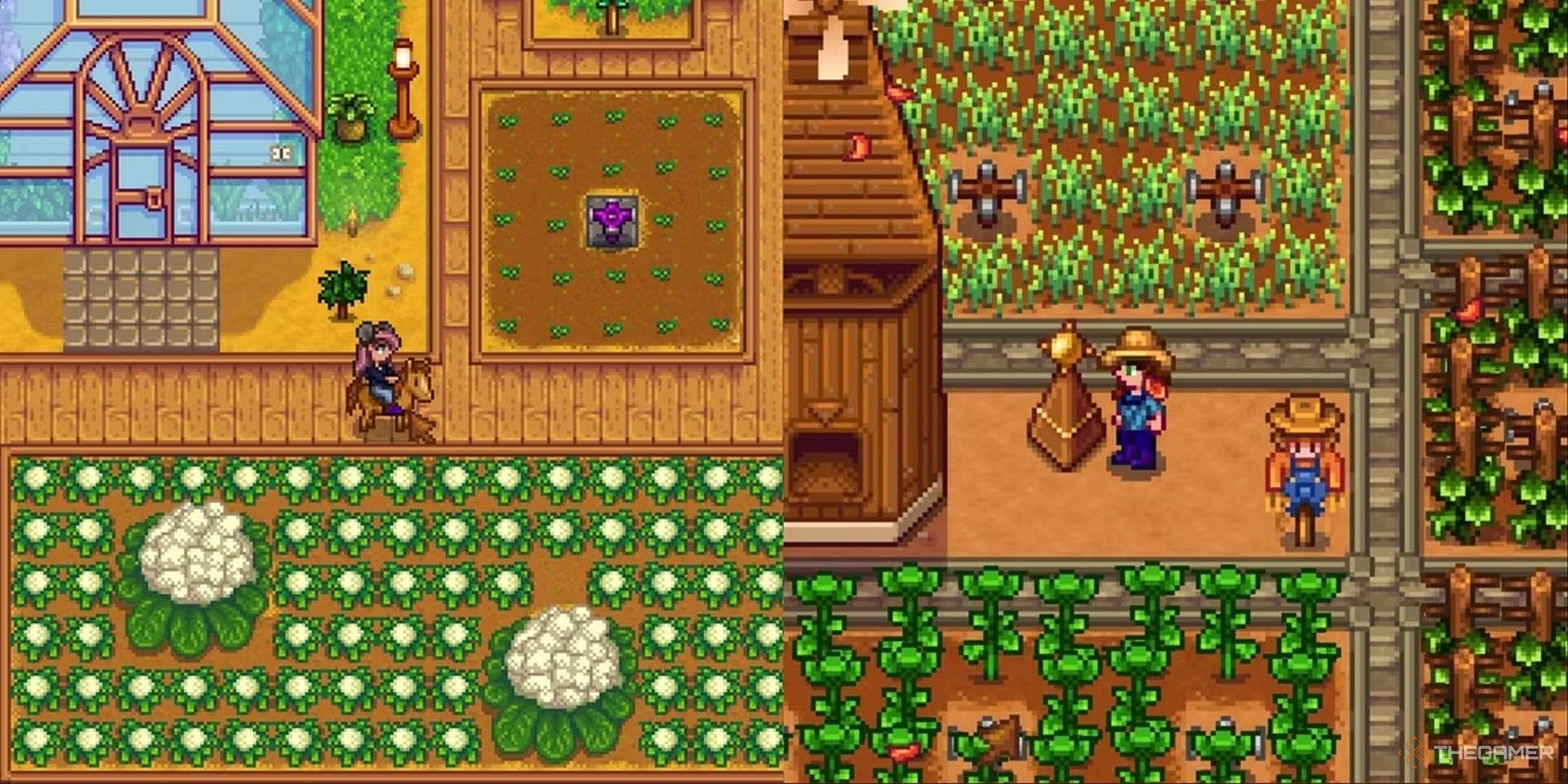 un granjero que se mueve más eficientemente por su granja consejos para el diseño de la granja de Stardew Valley