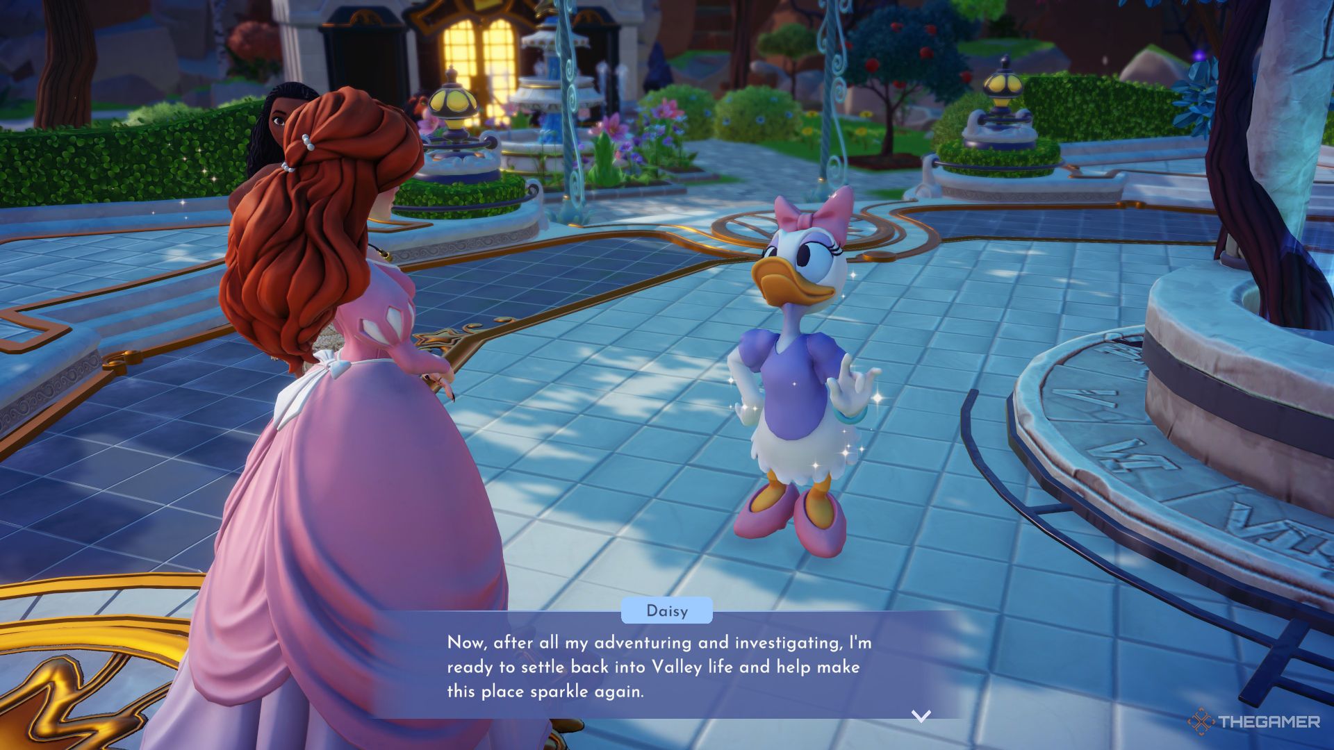 Disney Dreamlight Valley Daisy quiere ayudar a que el pueblo brille