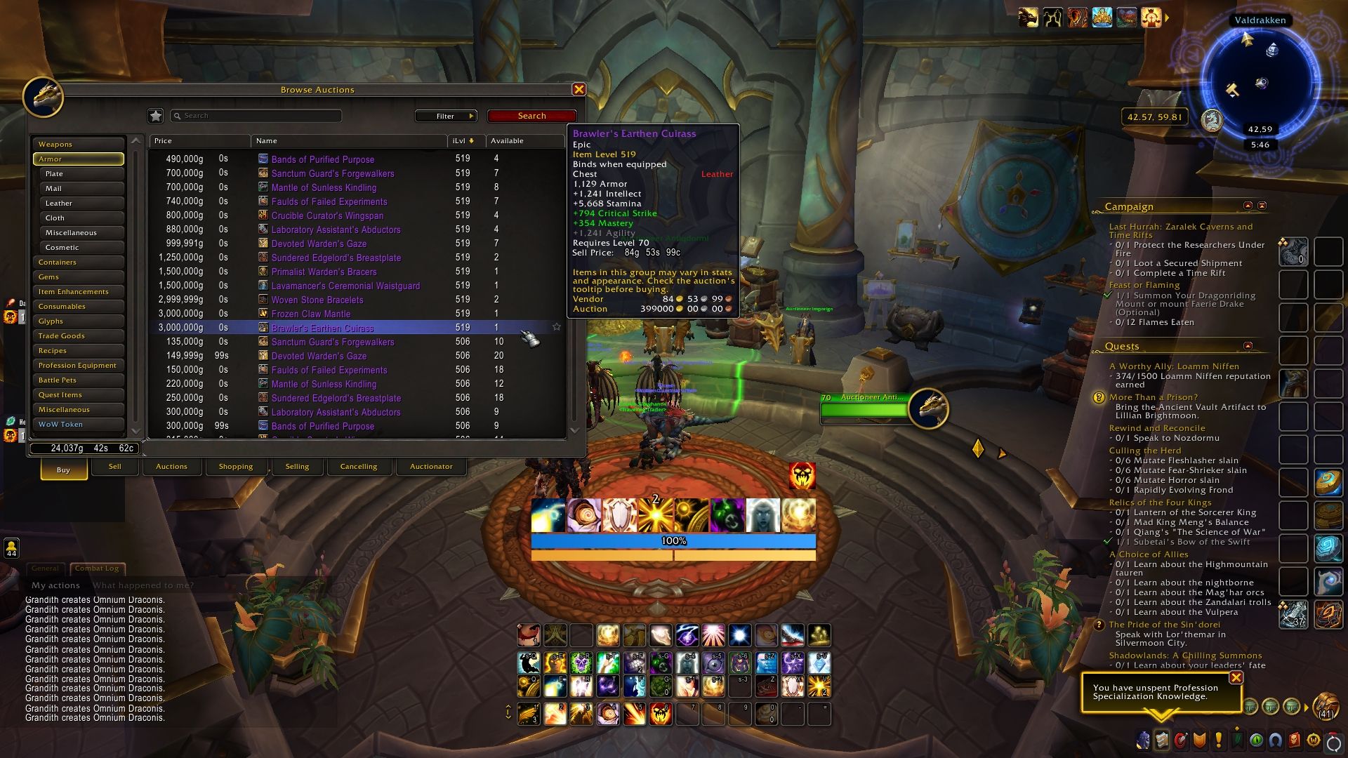 Precios de Hero to Myth BoE en la casa de subastas - World of Warcraft Dragonflight