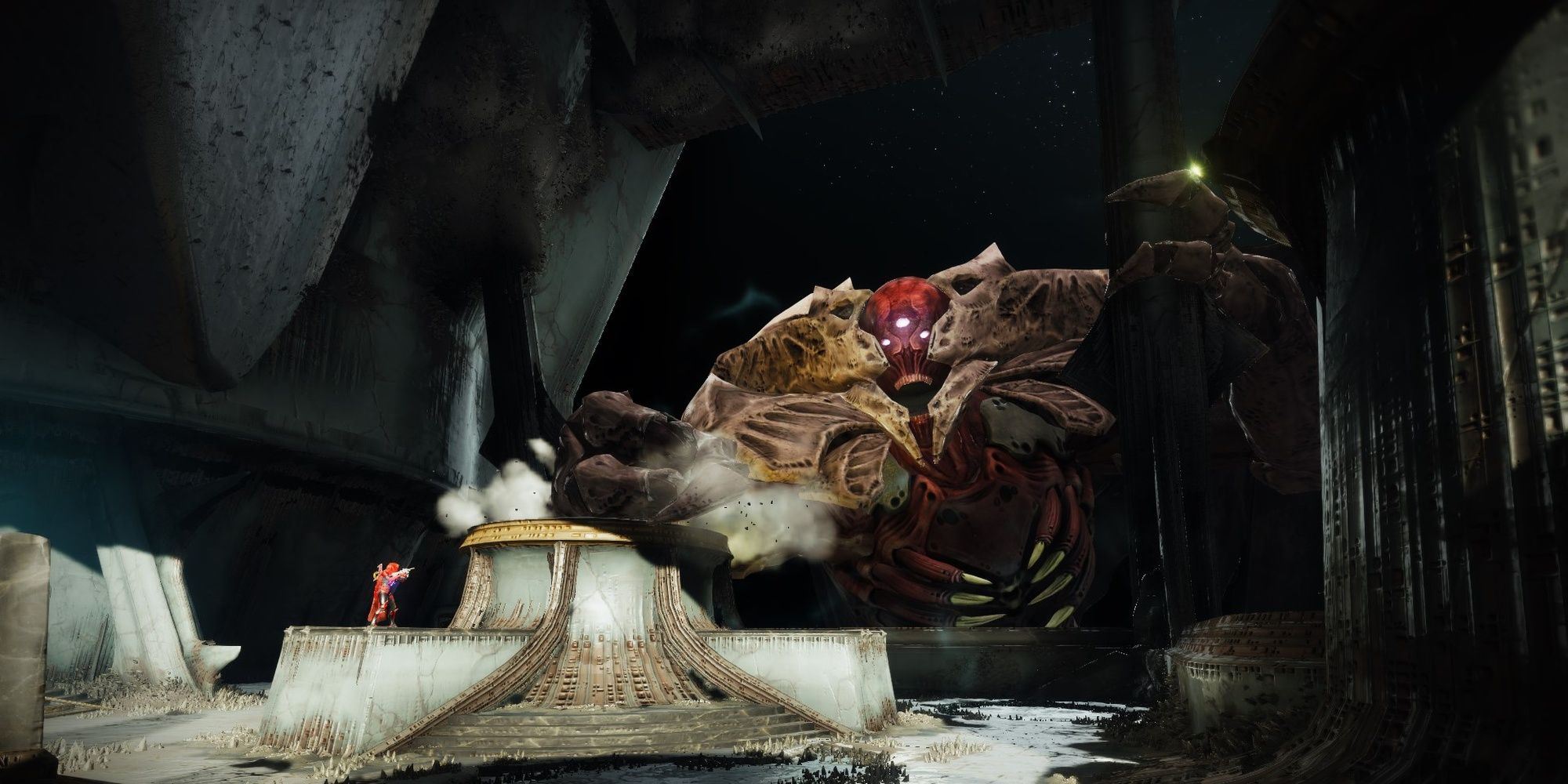 Destiny 2 King's Fall Oryx golpea el plato