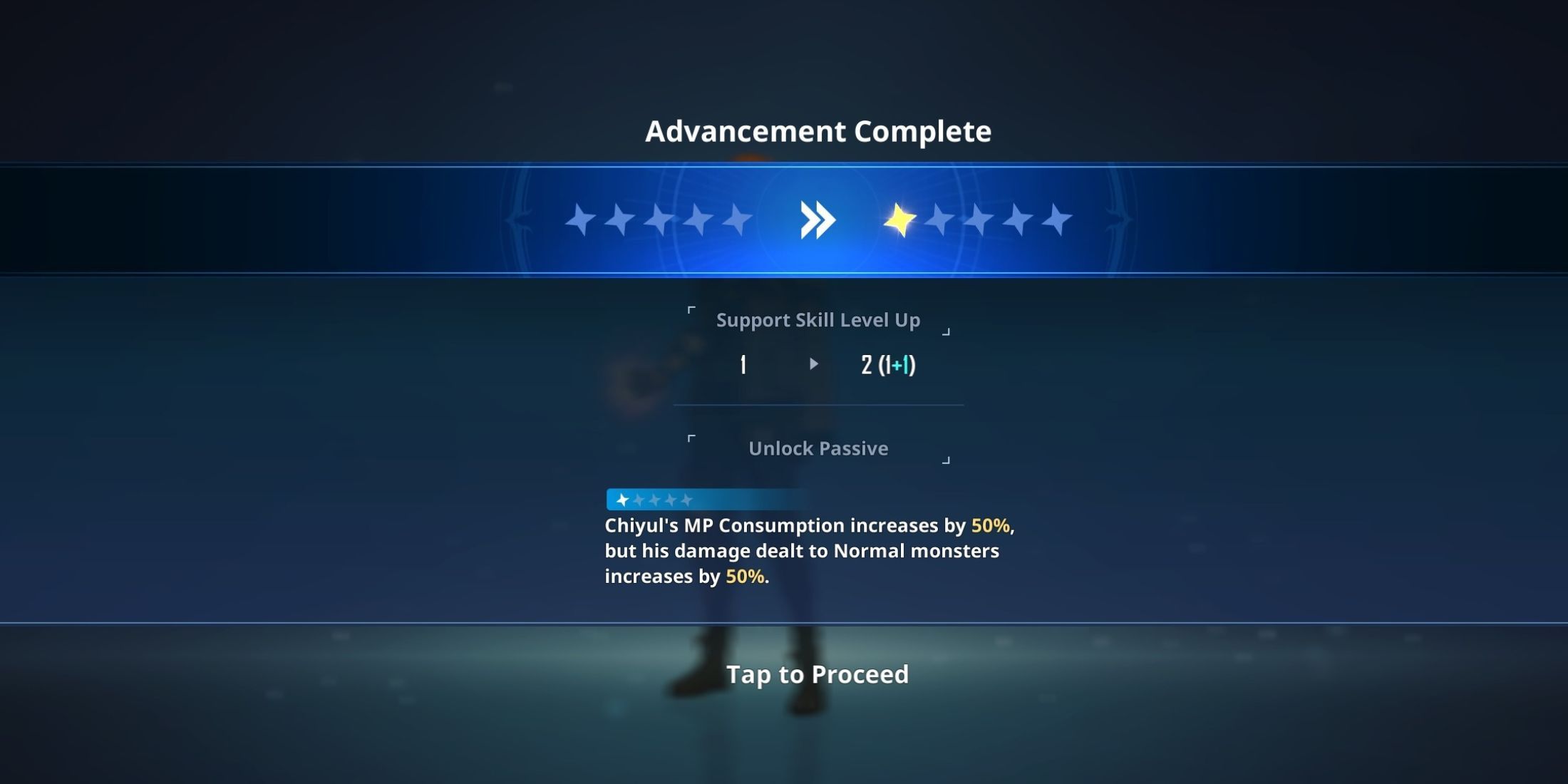 Avanzando Song Chiyul en Solo Leveling: Arise.